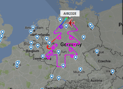 The test flight is for an Airbus A380