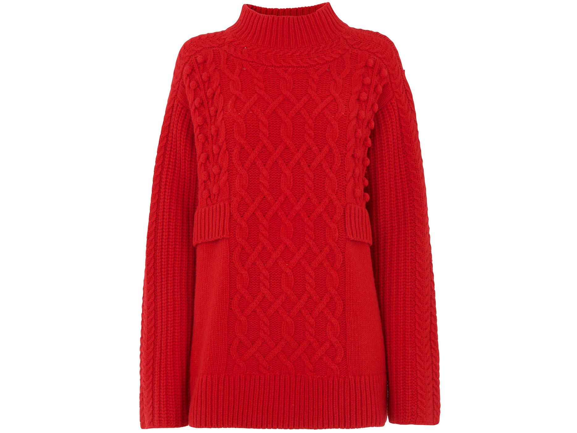 Oversized Cable Knit, £149, Whistles