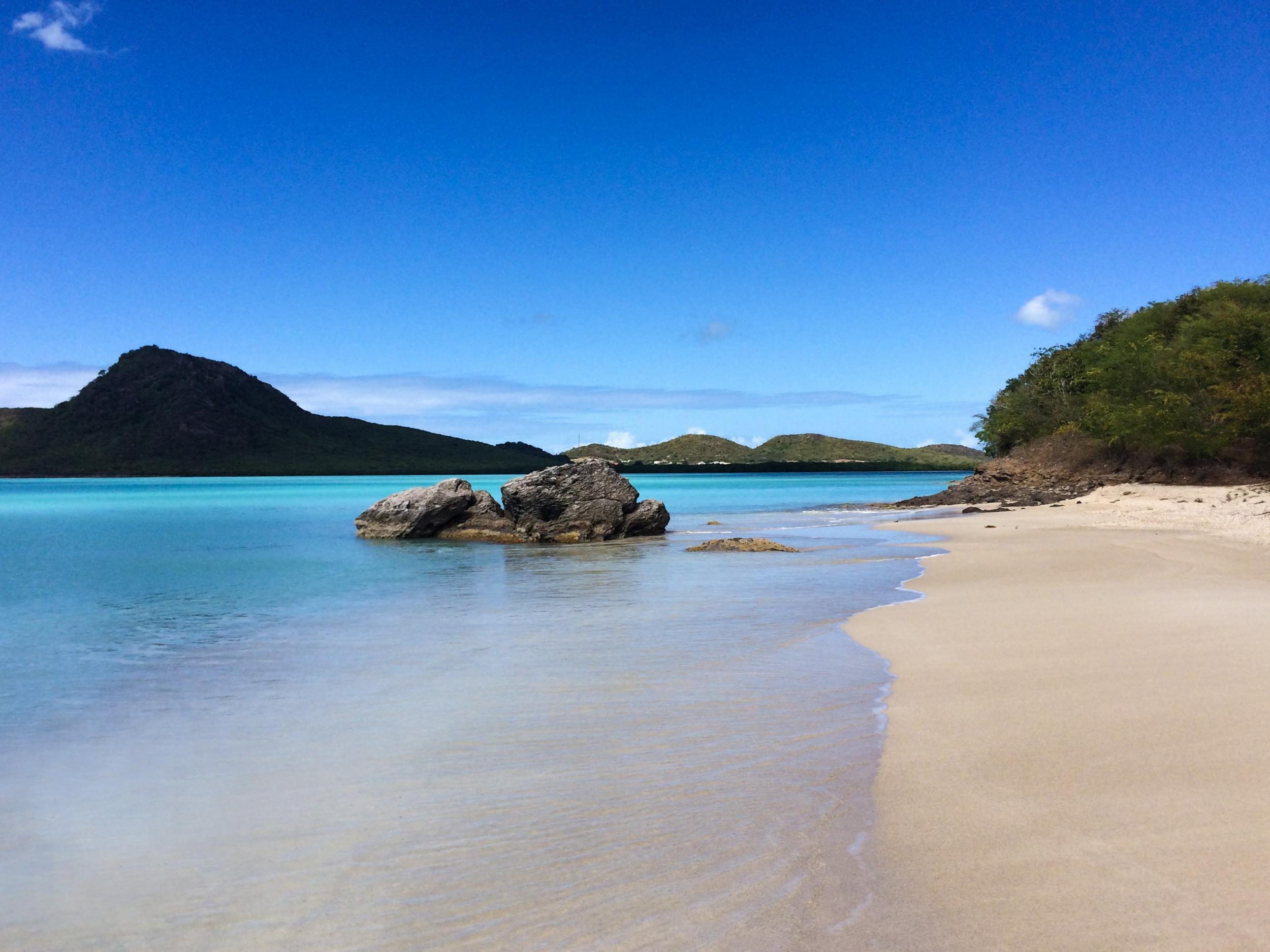 Antigua’s beaches were open for business four days after Hurricane Irma