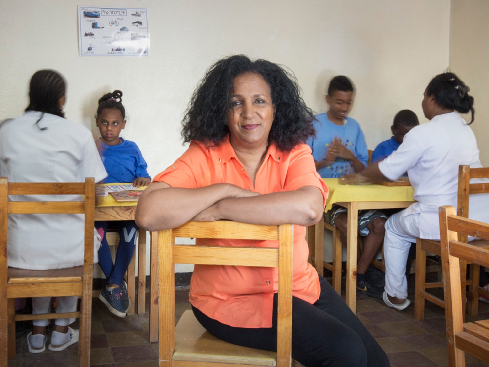 &#13;
Yenus is a beautician by trade, but set up the centre after her son was diagnosed with autism in the UK&#13;