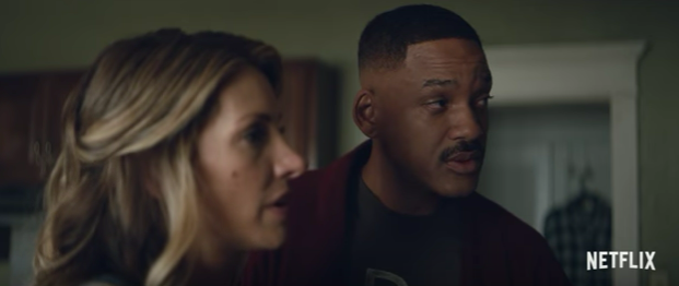 Will Smith in trailer for Bright. Credit: Netflix.