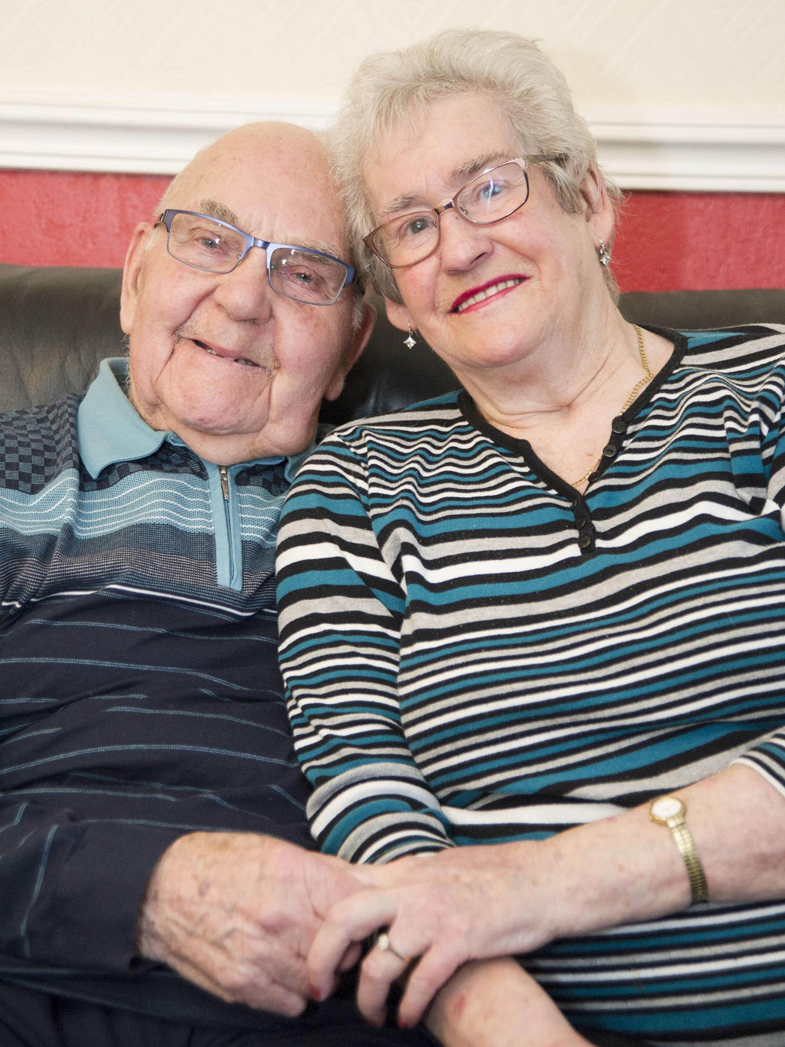 Joan Grant and her fiance Ted Wright