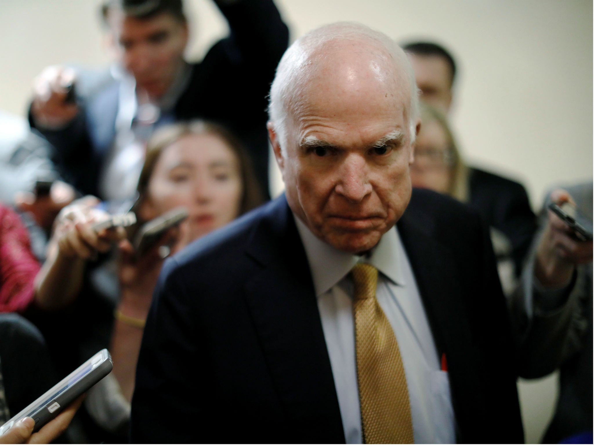 John McCain at the US Capitol in Washington