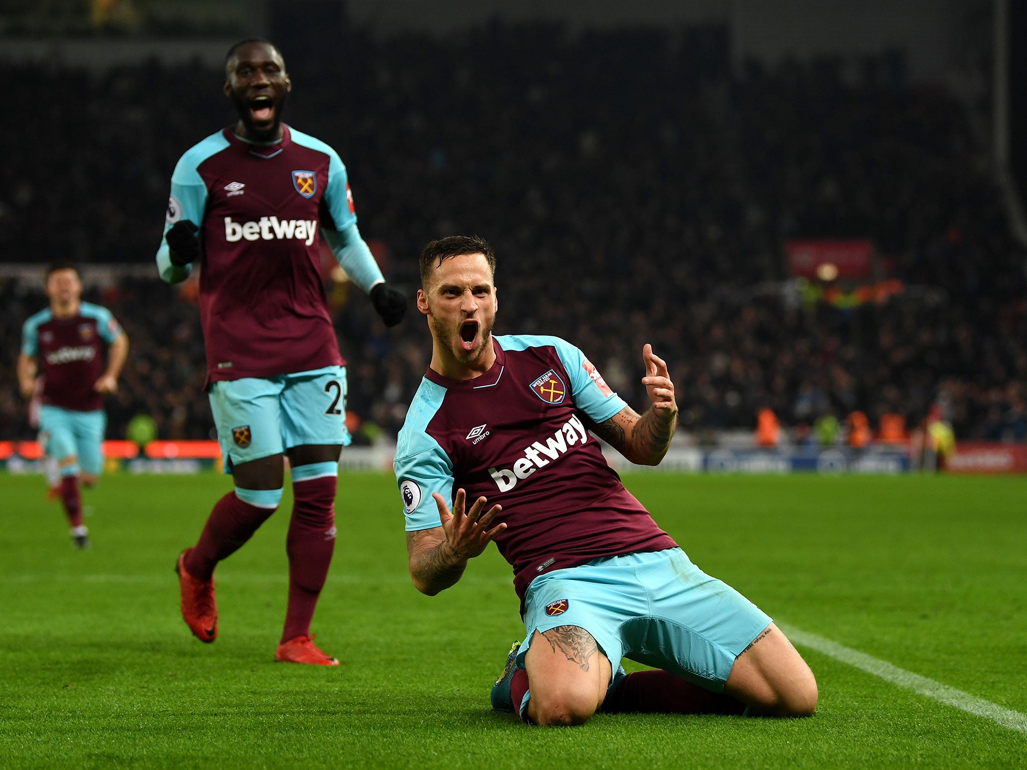 Marko Arnautovic scored West Ham's second goal