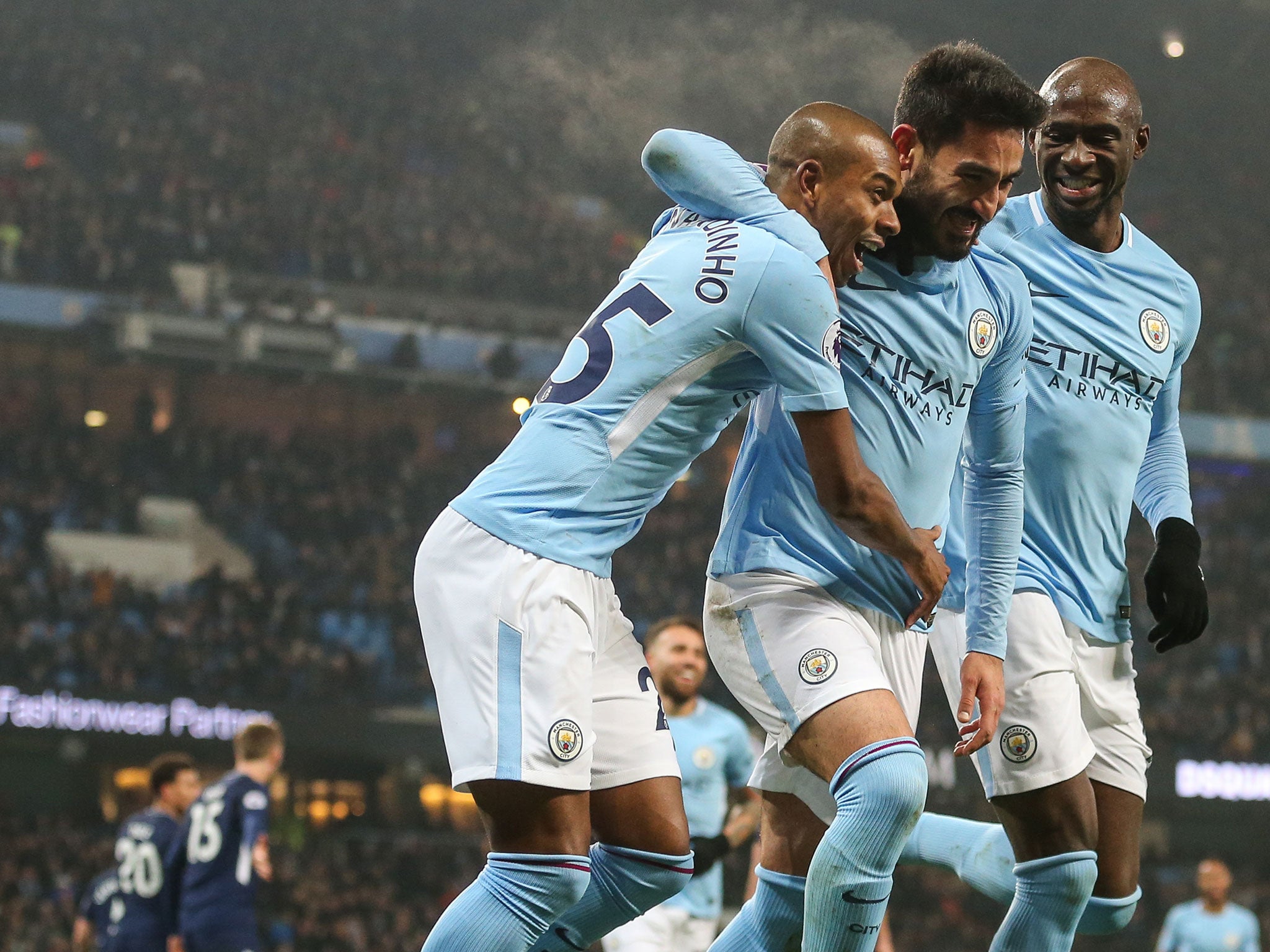 Ilkay Gundogan scored his first goal for City since returning from a lengthy injury lay-off