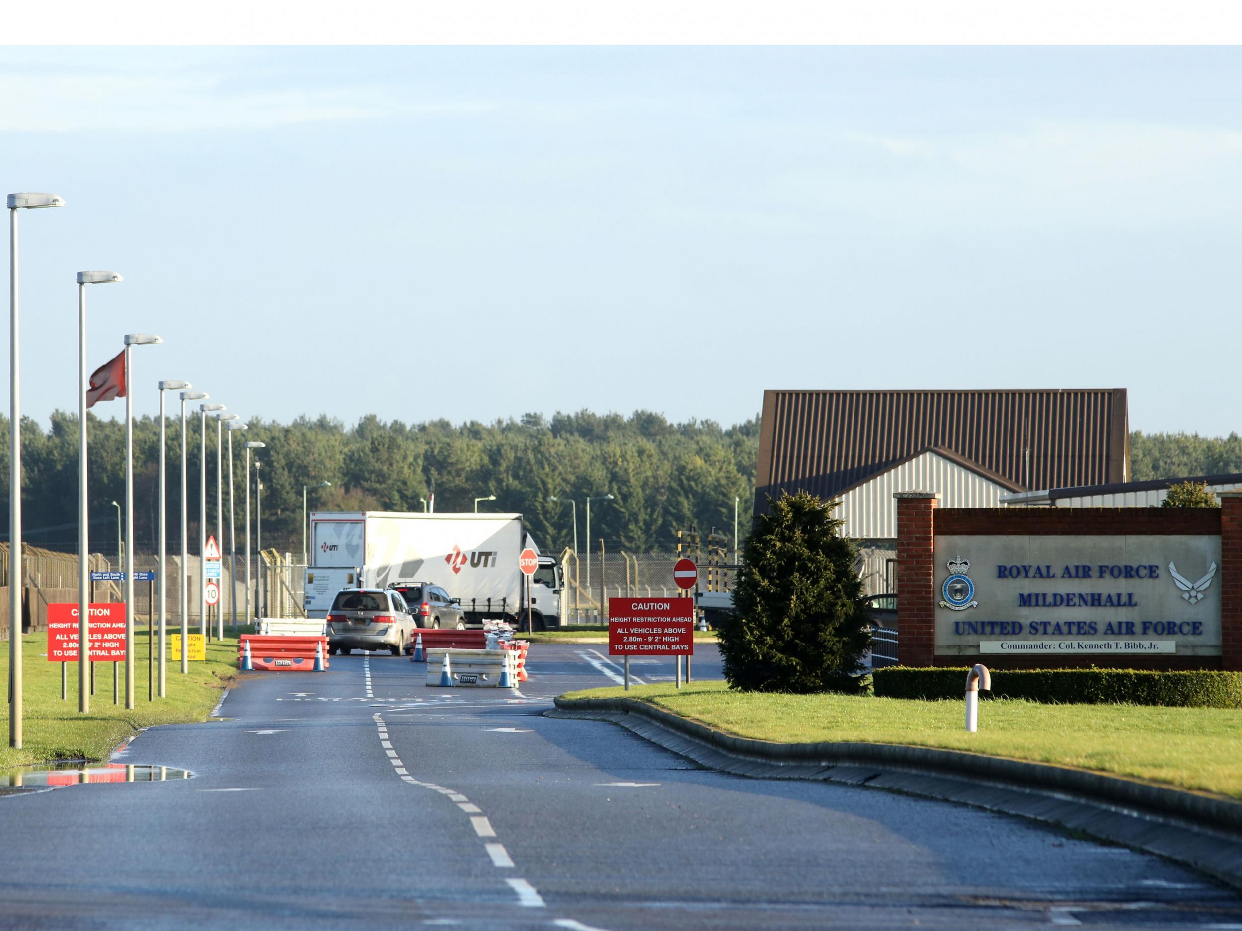 US Air Force Base RAF Mildenhall in Suffolk