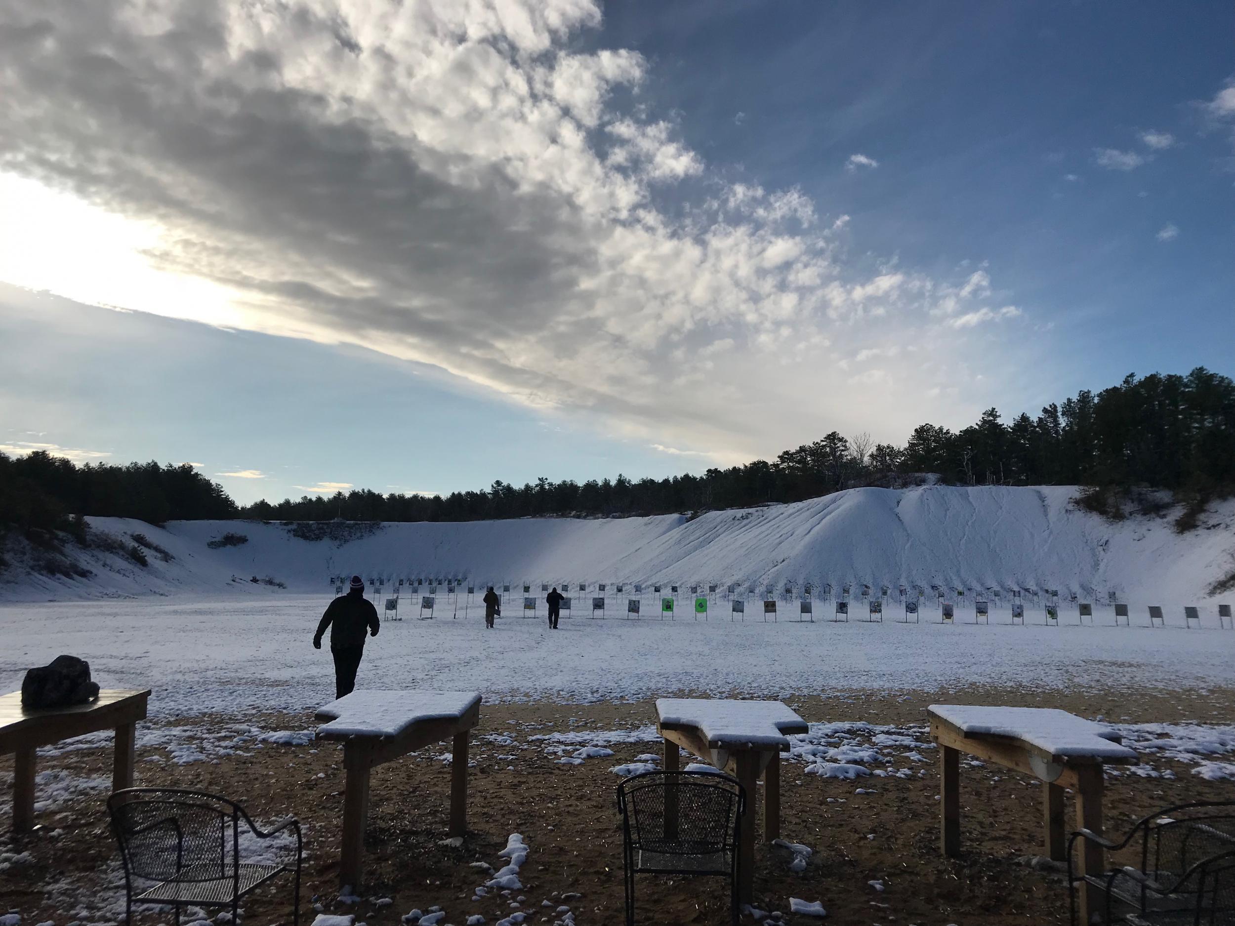 Members of the Suffolk County branch meet weekly for target practice on Long Island