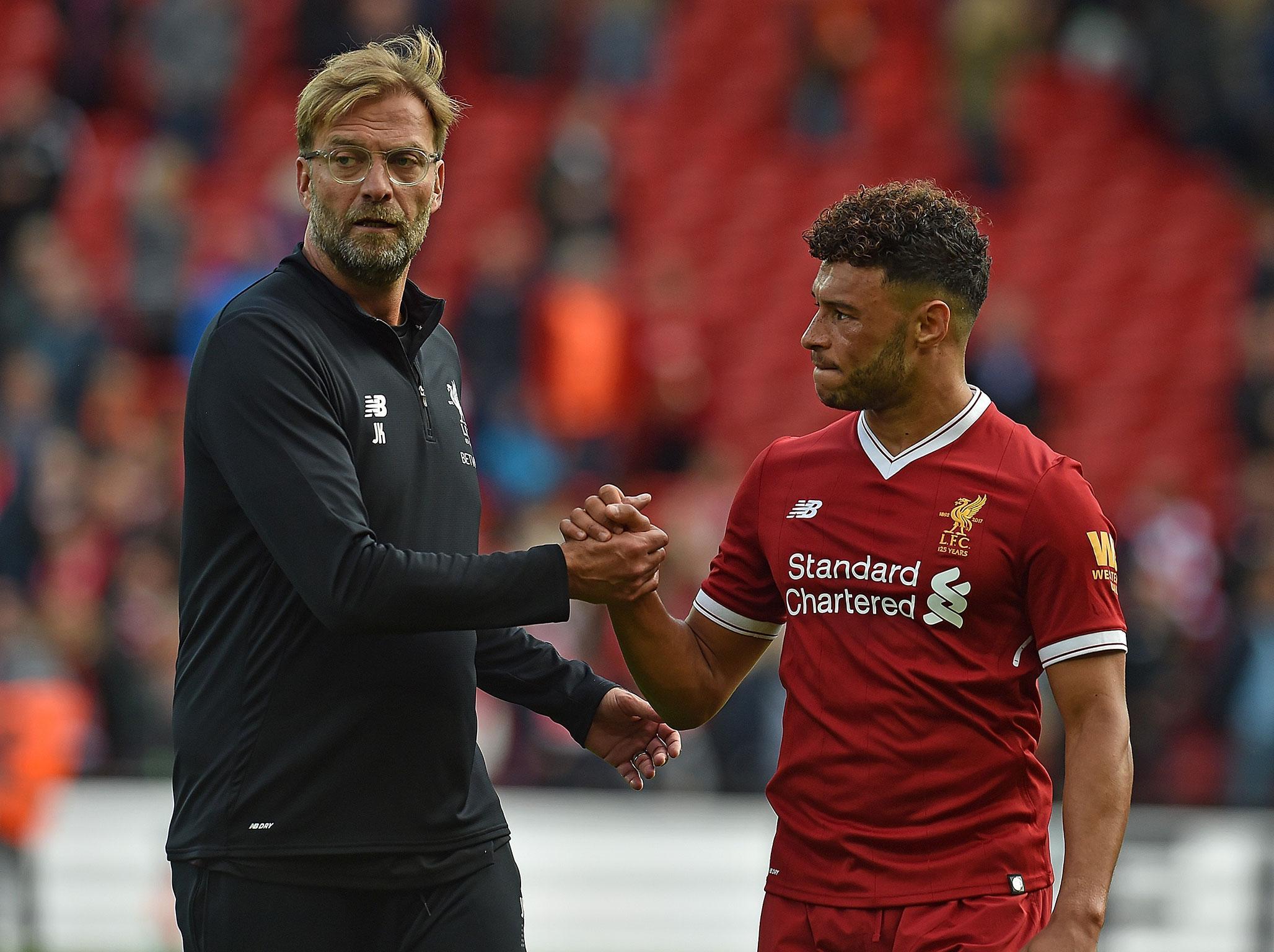 &#13;
Klopp has been delighted with Oxlade-Chamberlain's progress &#13;