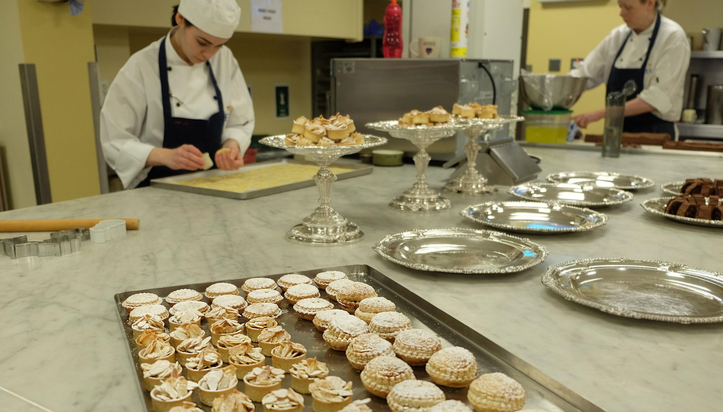 The Queen's pastry chefs make 1200 mince pies a year