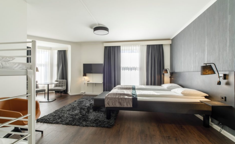 The Saga Hotel Oslo Central has a contemporary look