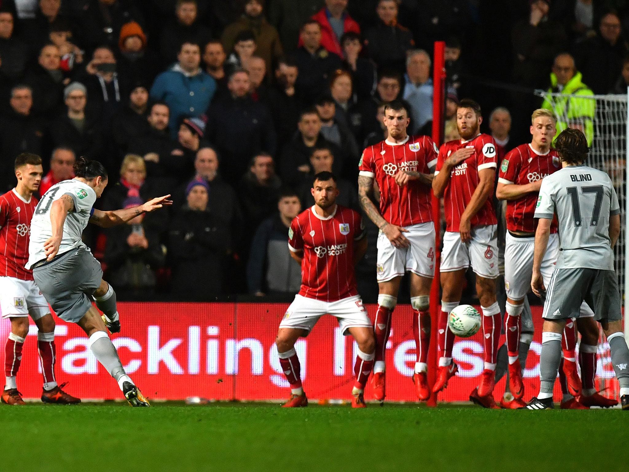 Zlatan Ibrahimovic fires in United's equaliser