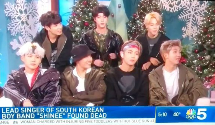 NBC 5 showed K Pop band BTS instead of SHINee and focused on band member RM, who they apparently believed was late singer Jonghyun