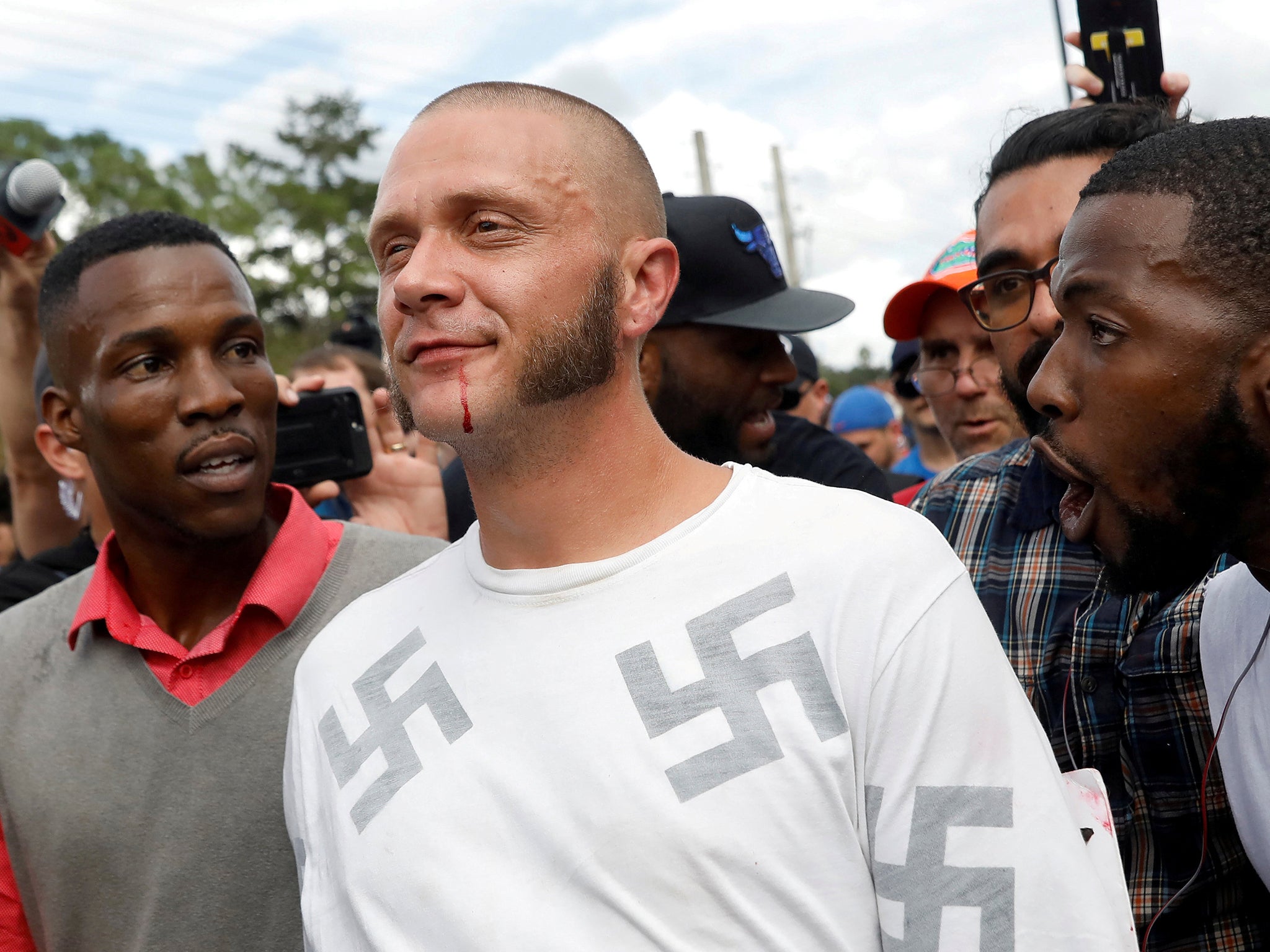 In order to get people to join your far right, neo-Nazi brigade, you have to convince them they're victims first