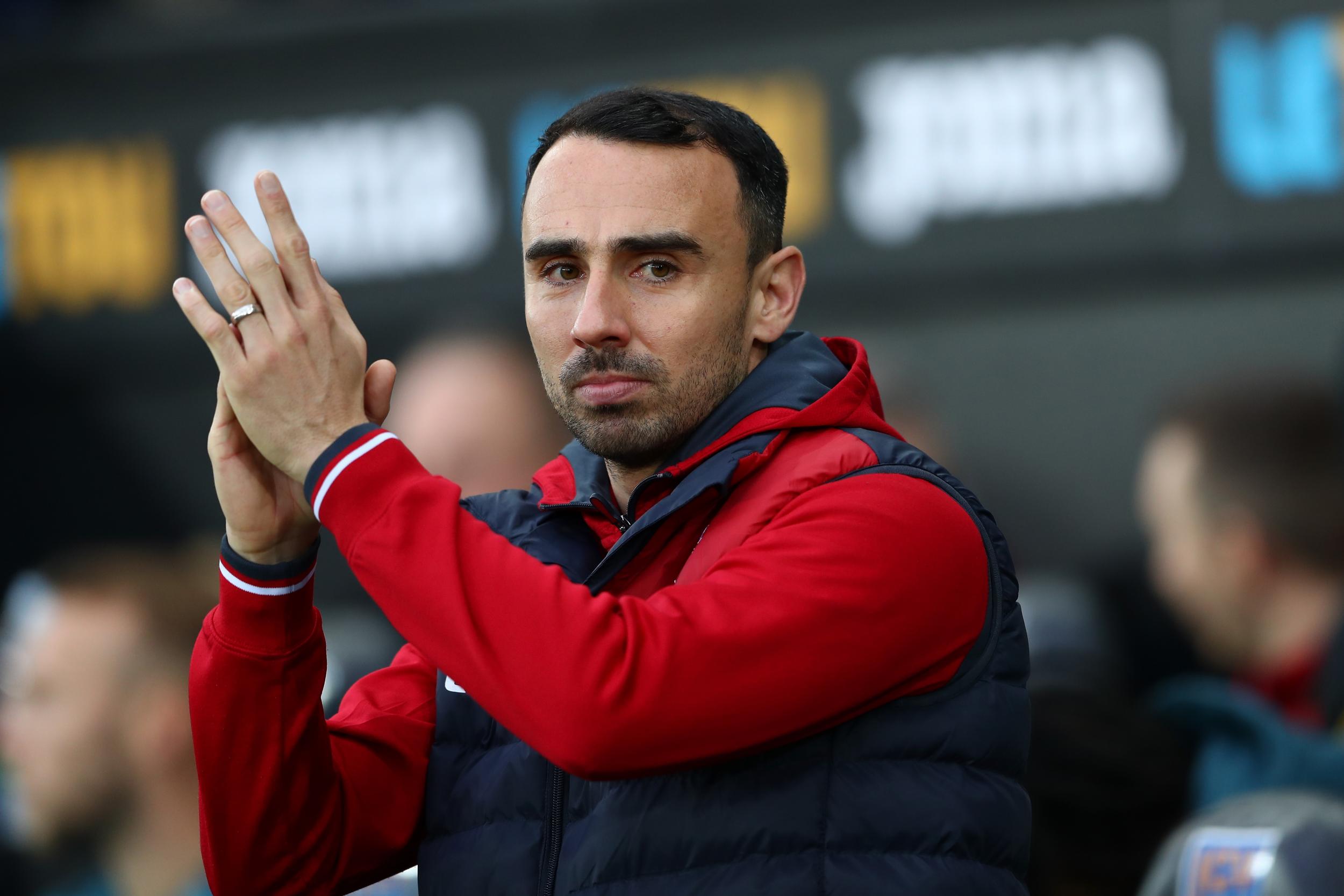 Leon Britton oversaw his first game in charge at Swansea