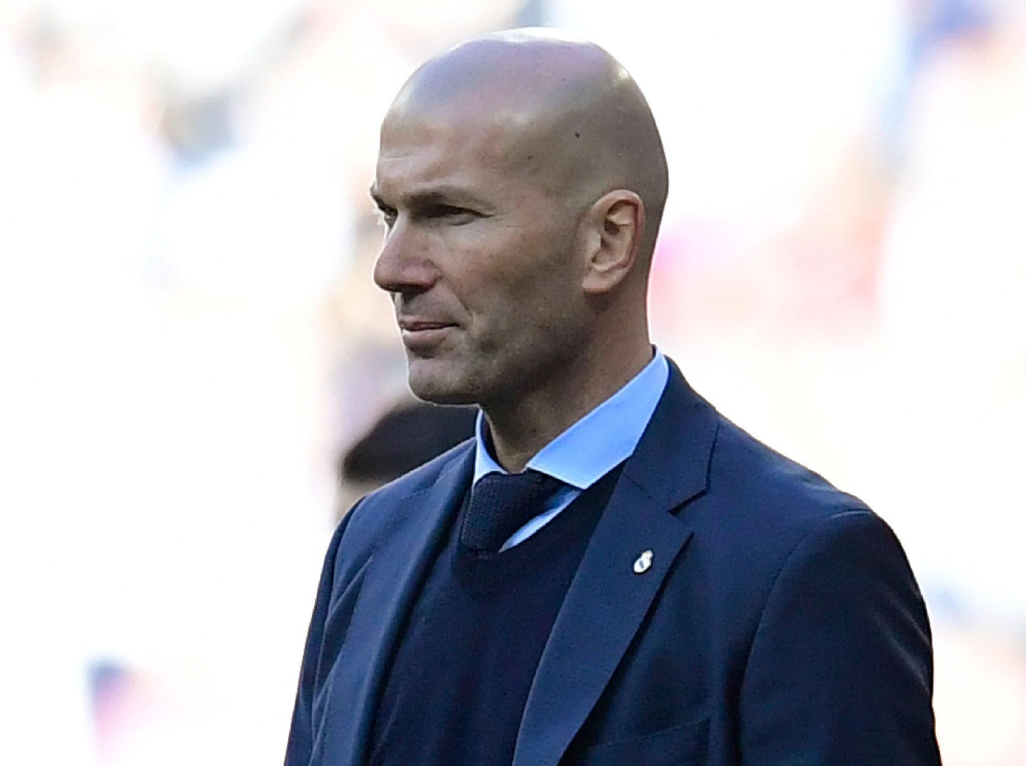 Zidane watched his side get humbled at the Bernabeu