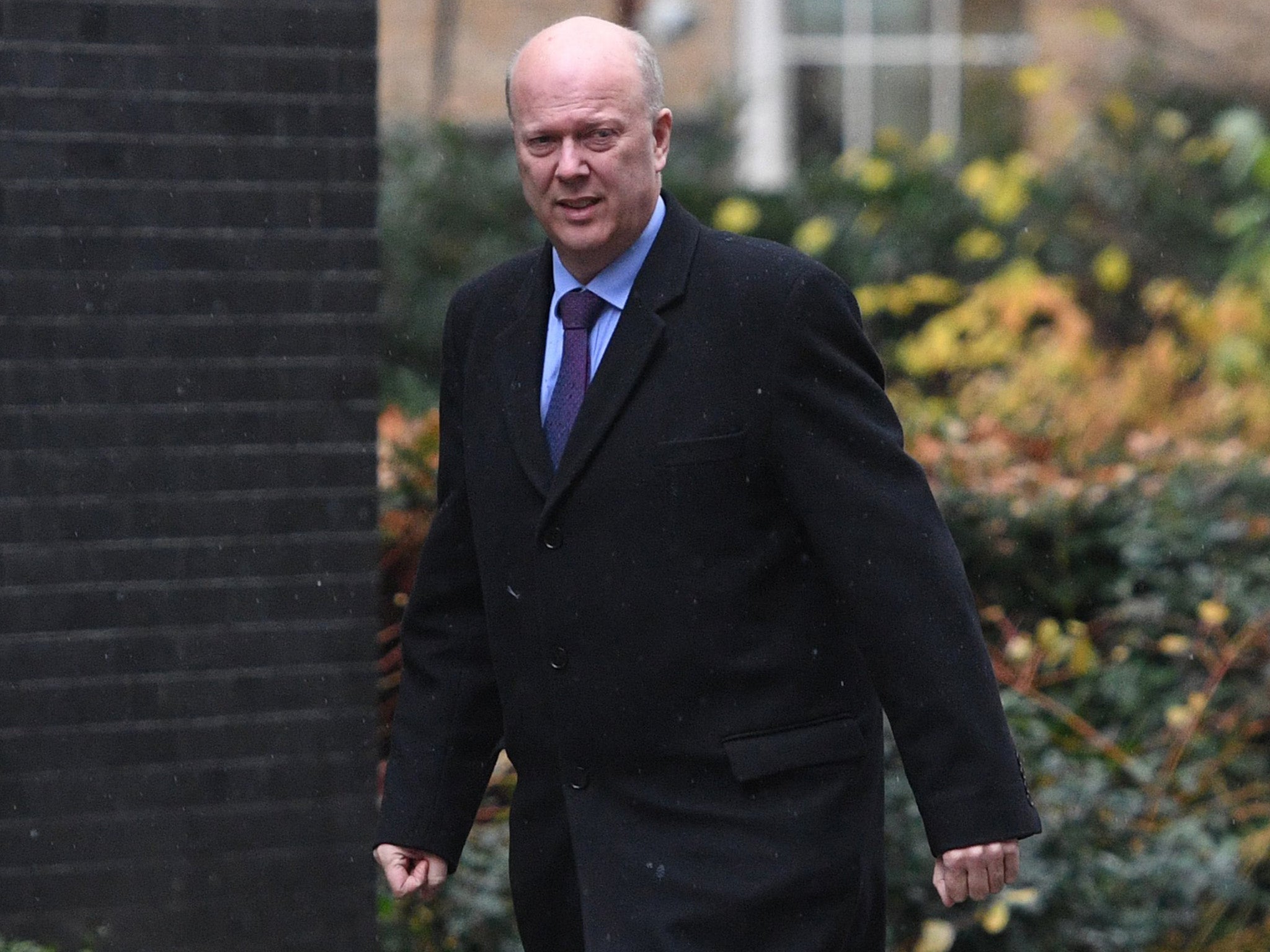 Britain’s Transport Secretary, Chris Grayling