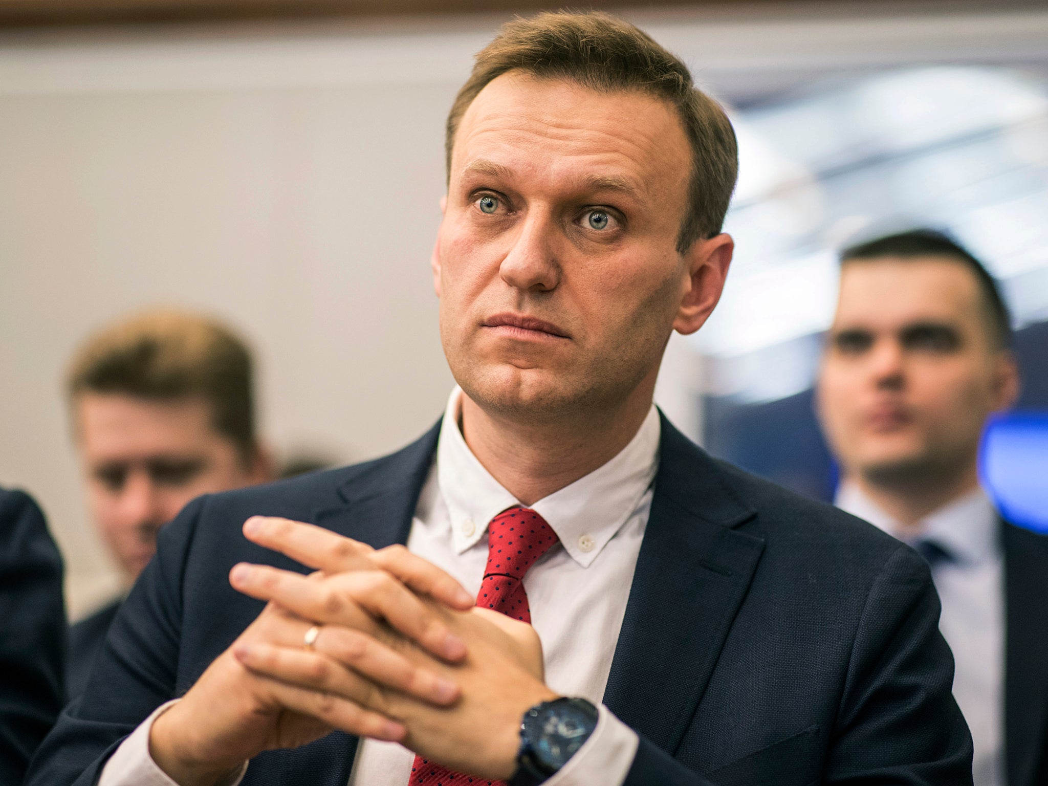 Navalny has campaigned for the presidency all year despite a ban on his candidacy