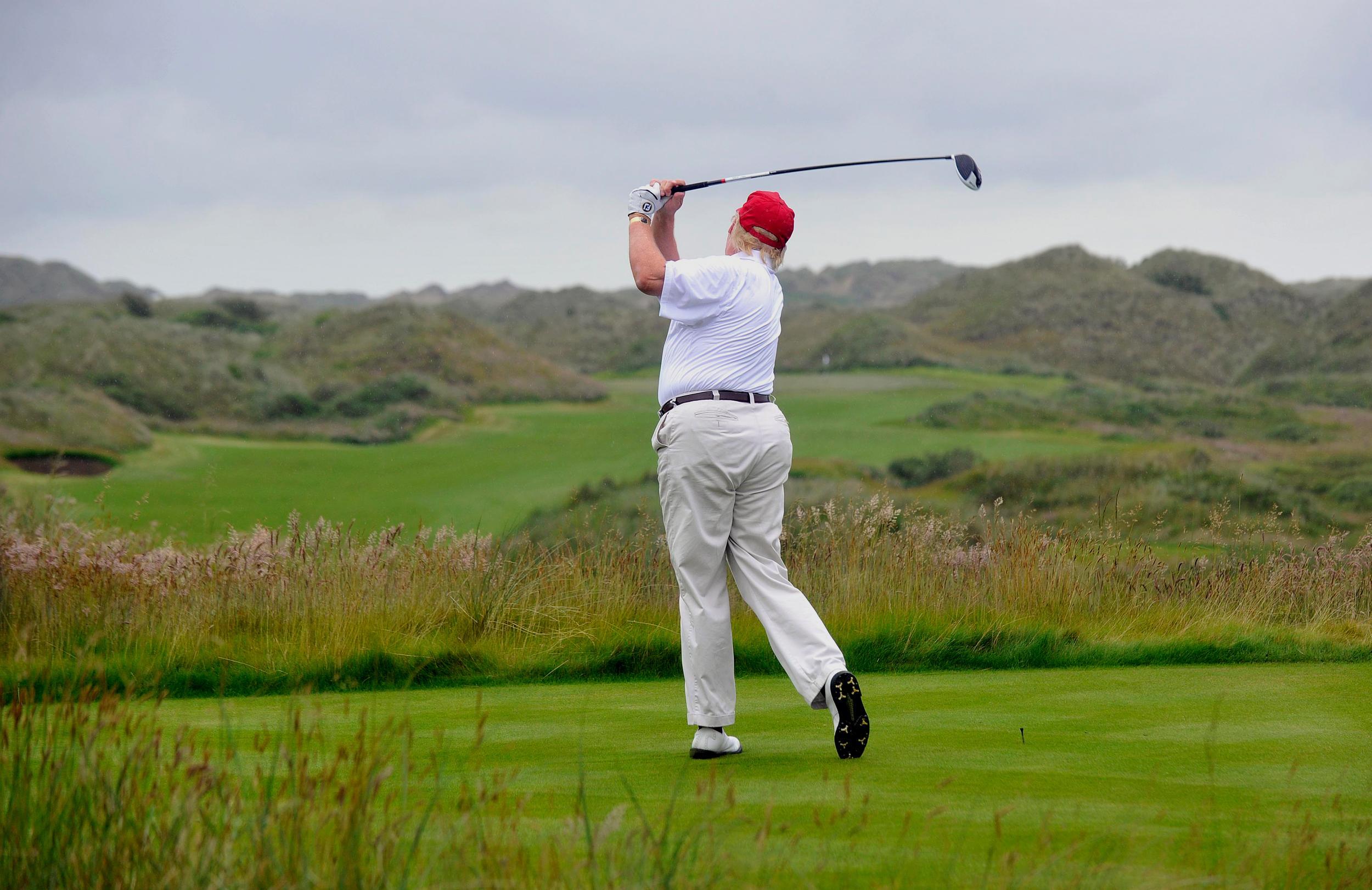 President Trump returned to the golf course on Tuesday