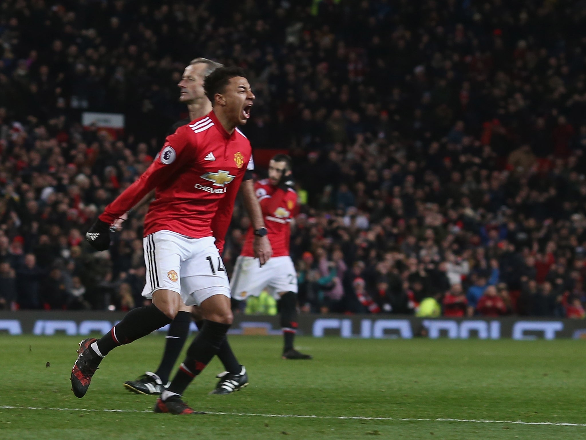 &#13;
Lingard is enjoying his new role at United &#13;