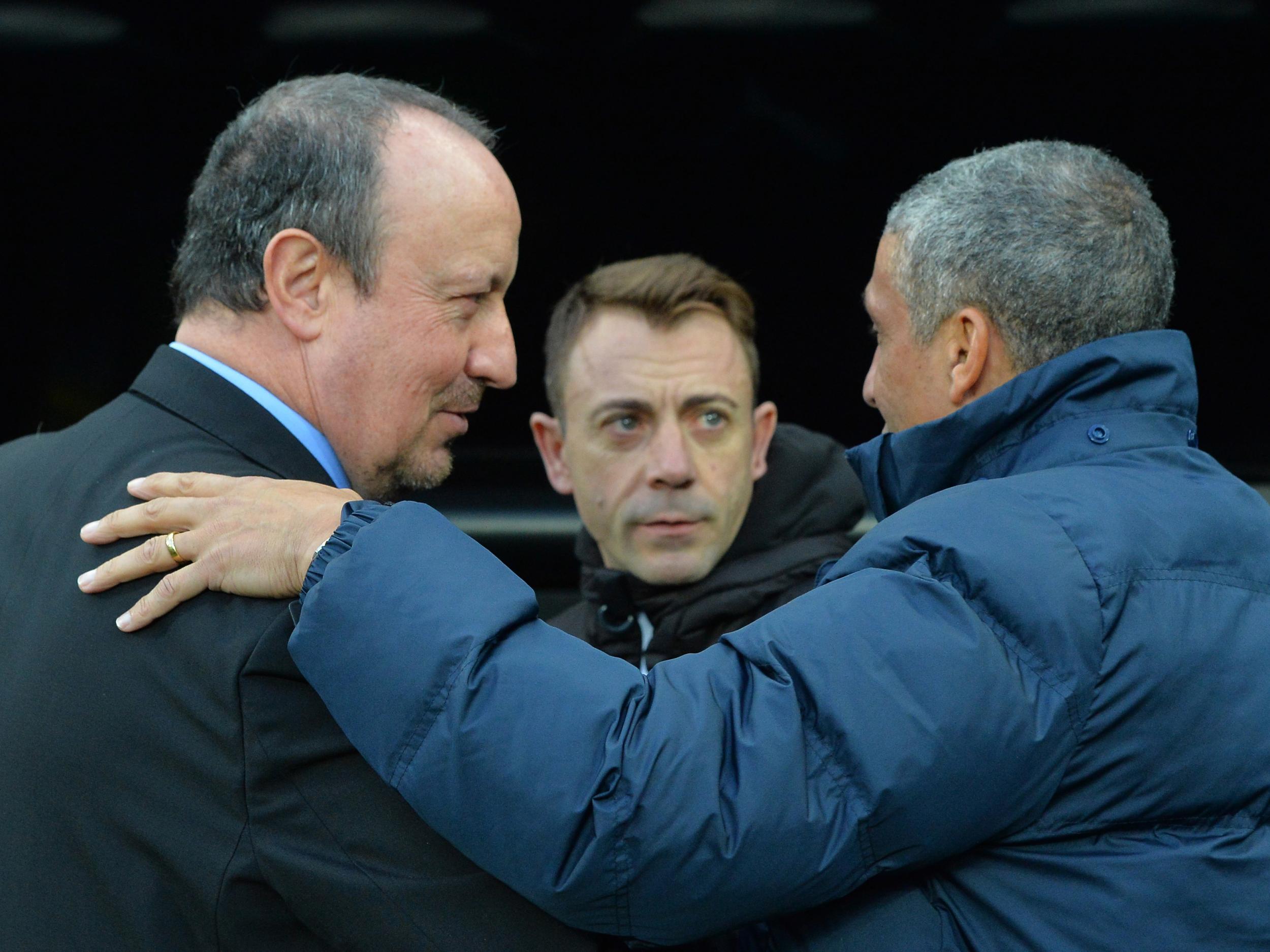 Chris Hughton returned to his former club Newcastle