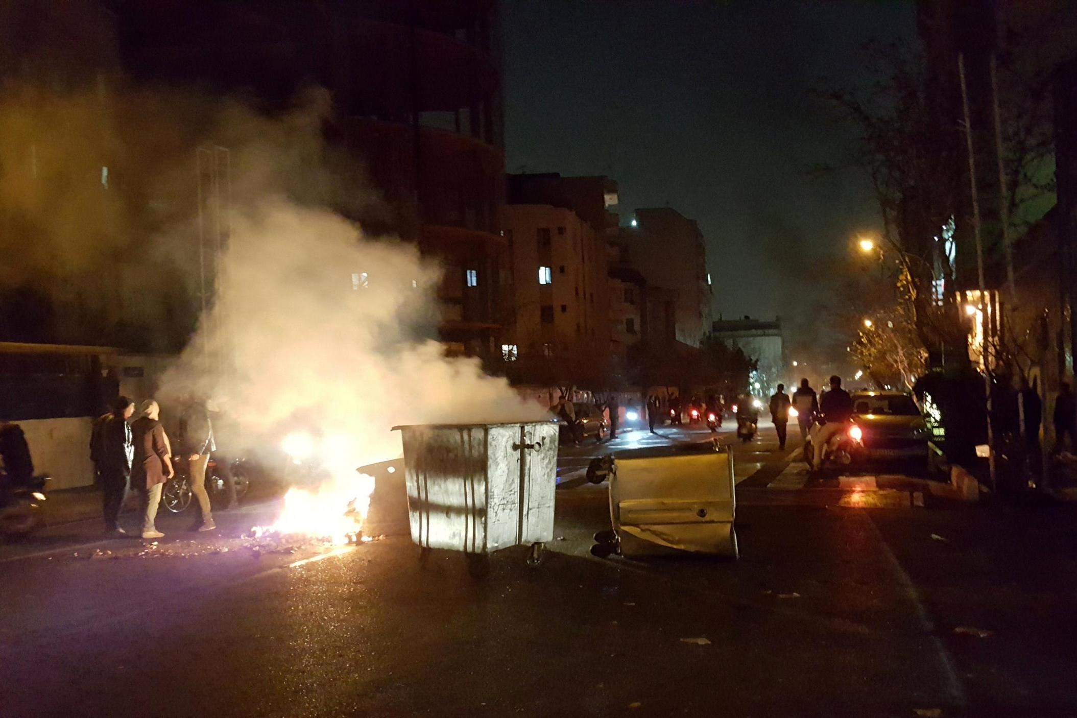 Protesters in the Iranian capital Tehran (REUTERS)