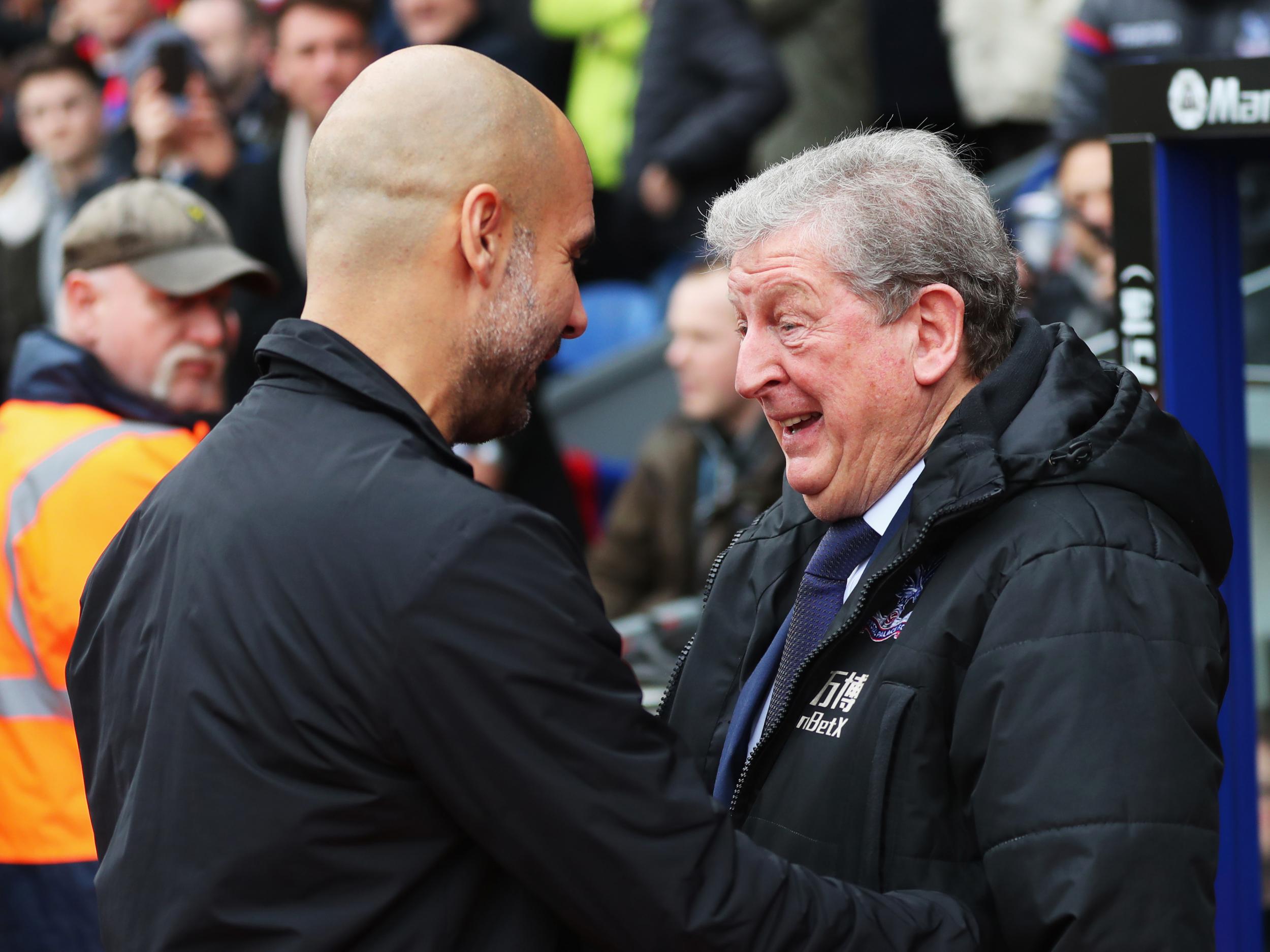 Roy Hodgson is only the second manager this season to engineer a draw against Pep Guardiola's men