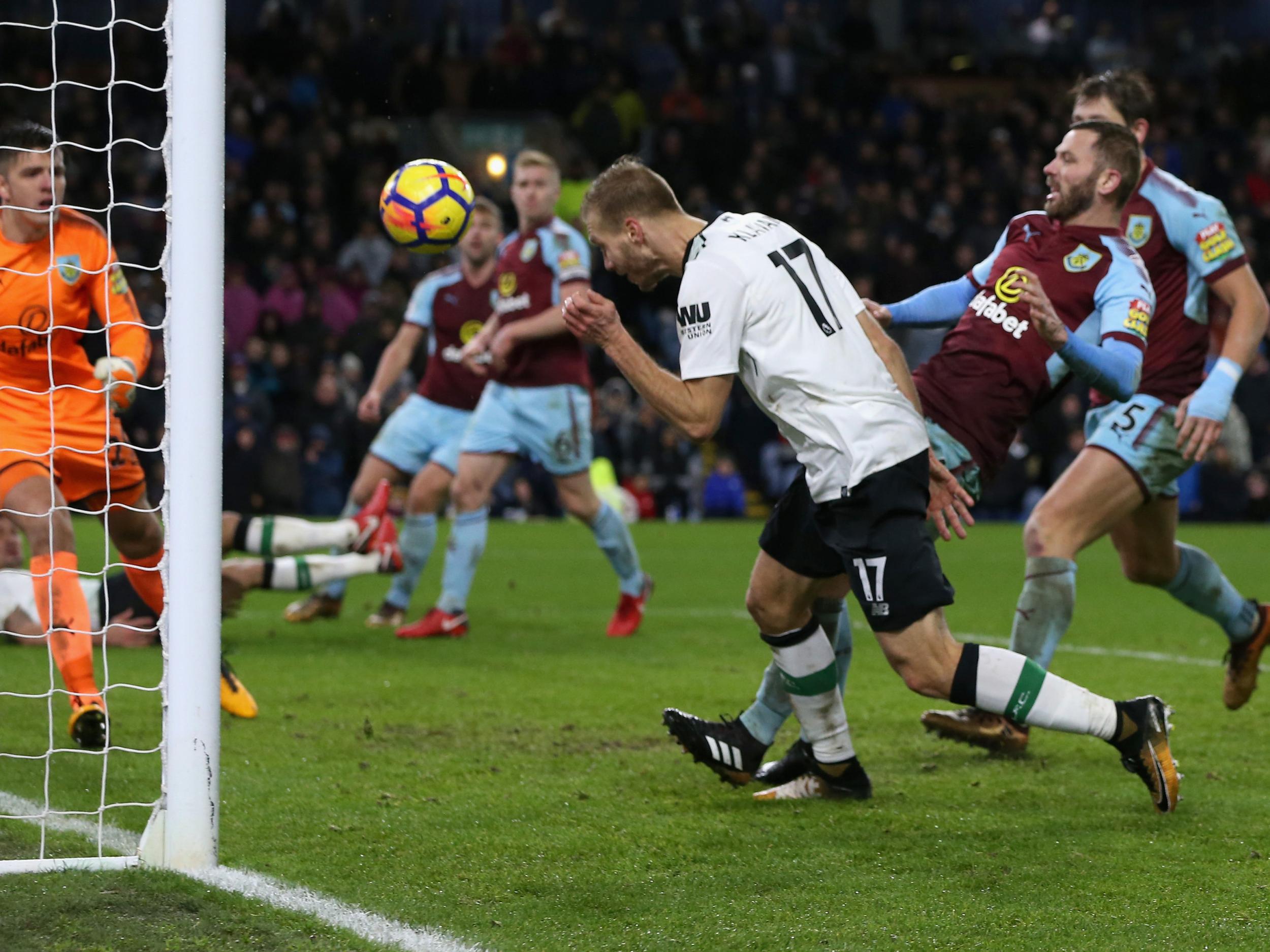 Klavan scored the winner at Turf Moor against Burnley last season