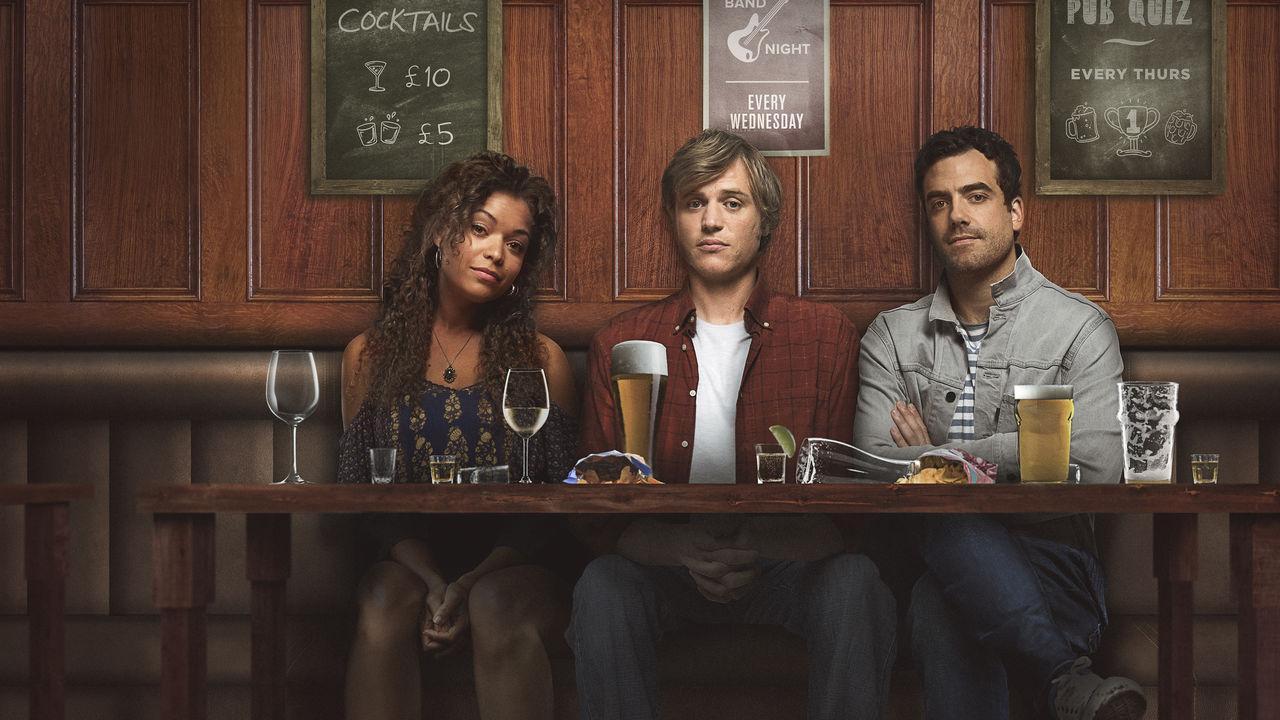 Antonia Thomas as Evie, Johnny Flynn as Dylan and Ings as Luke in Netflix’s ‘Lovesick’