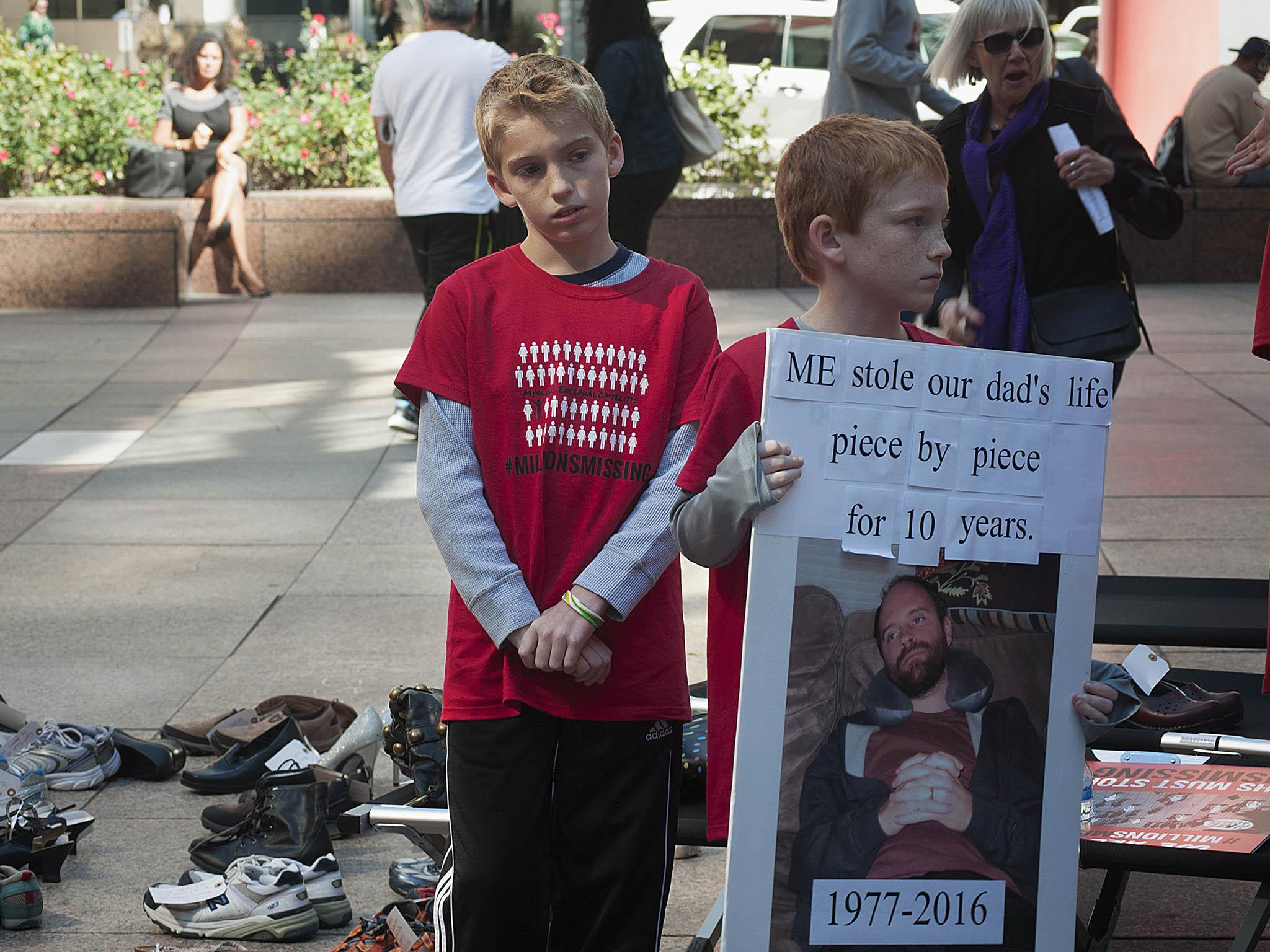 A ‘Millions Missing’ protest in 2016. The protest happened in different cities around the world simultaneously