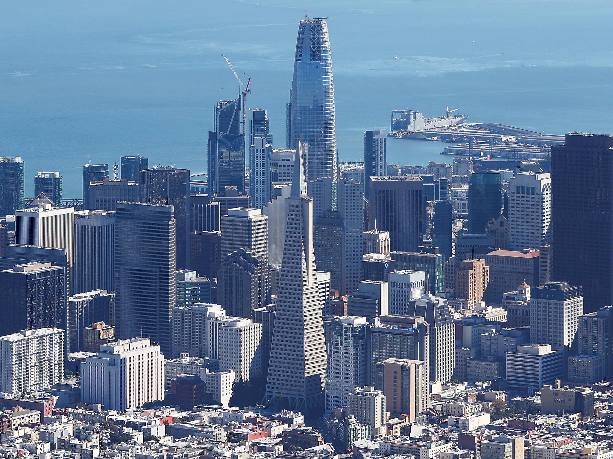 The new skyscraper is visible from just about everywhere around the bay