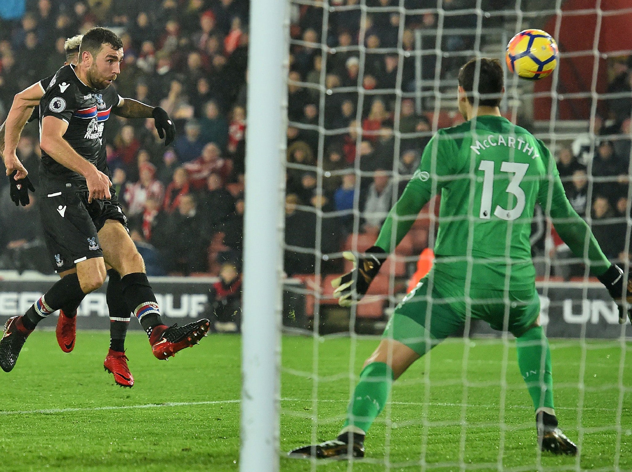 James McArthur stabs home Palace's equaliser