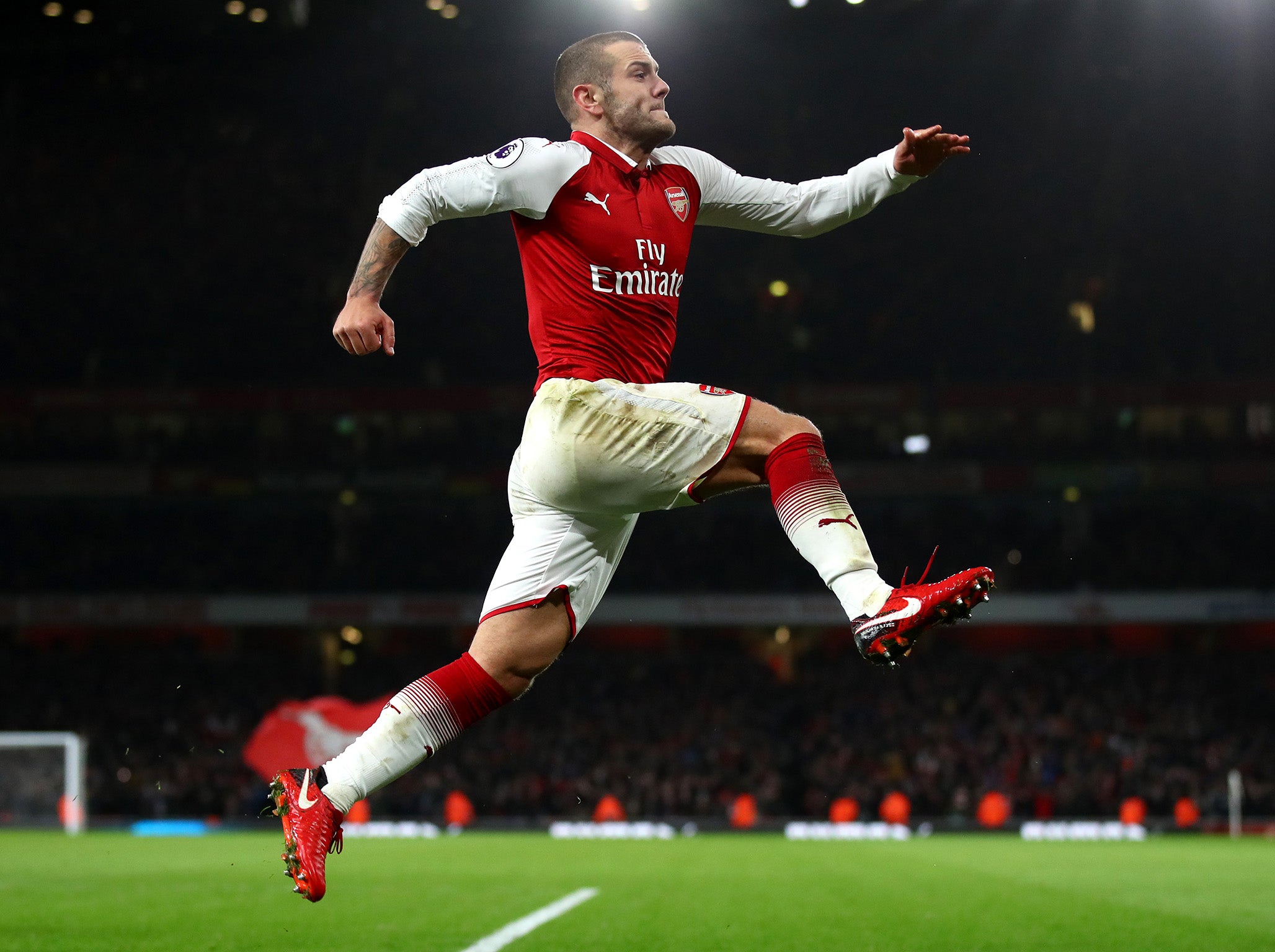 Wilshere scored the opening goal against Chelsea