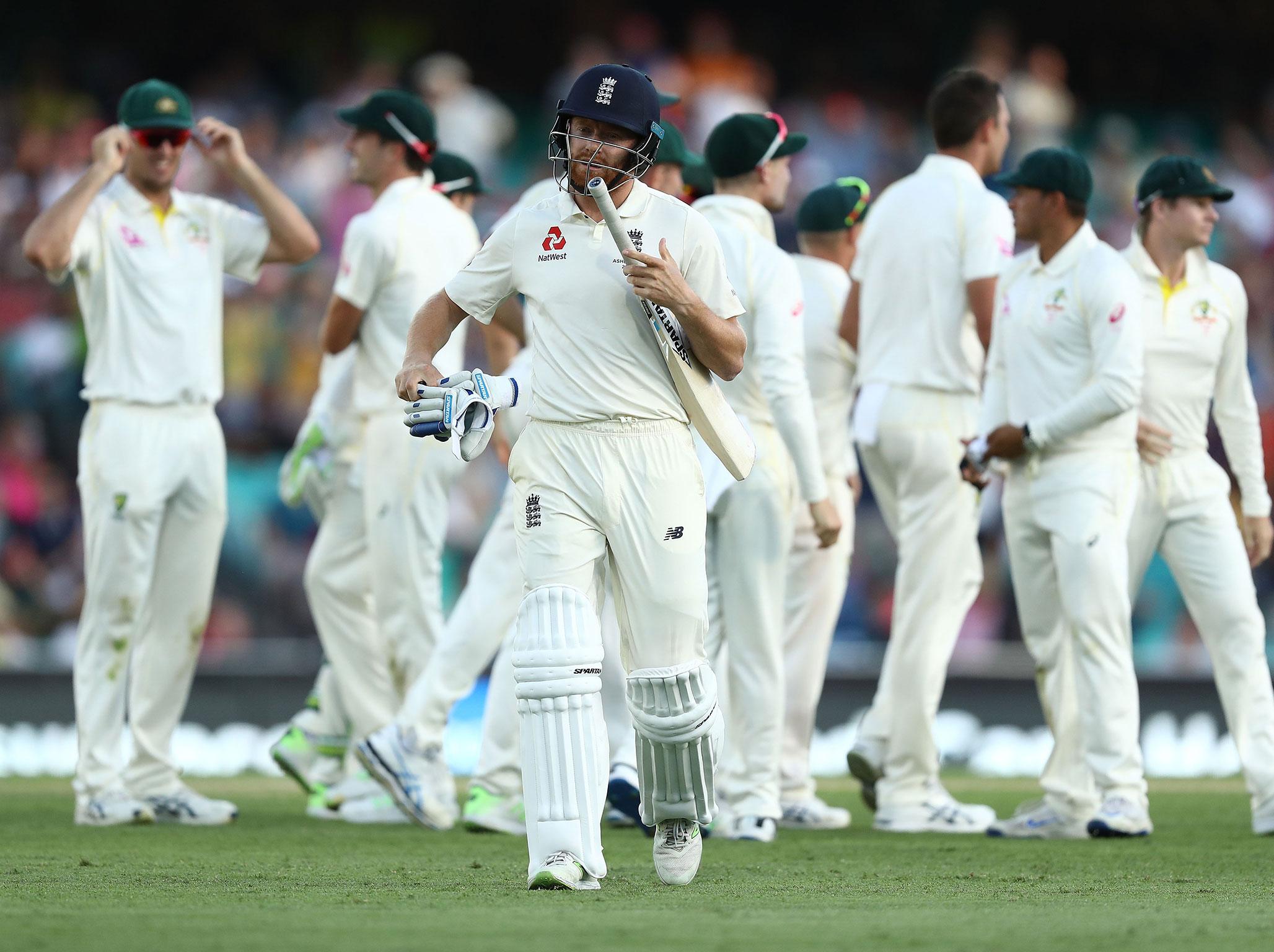 Jonny Bairstow fell to the final ball of the day as England once again let a positive platform slip