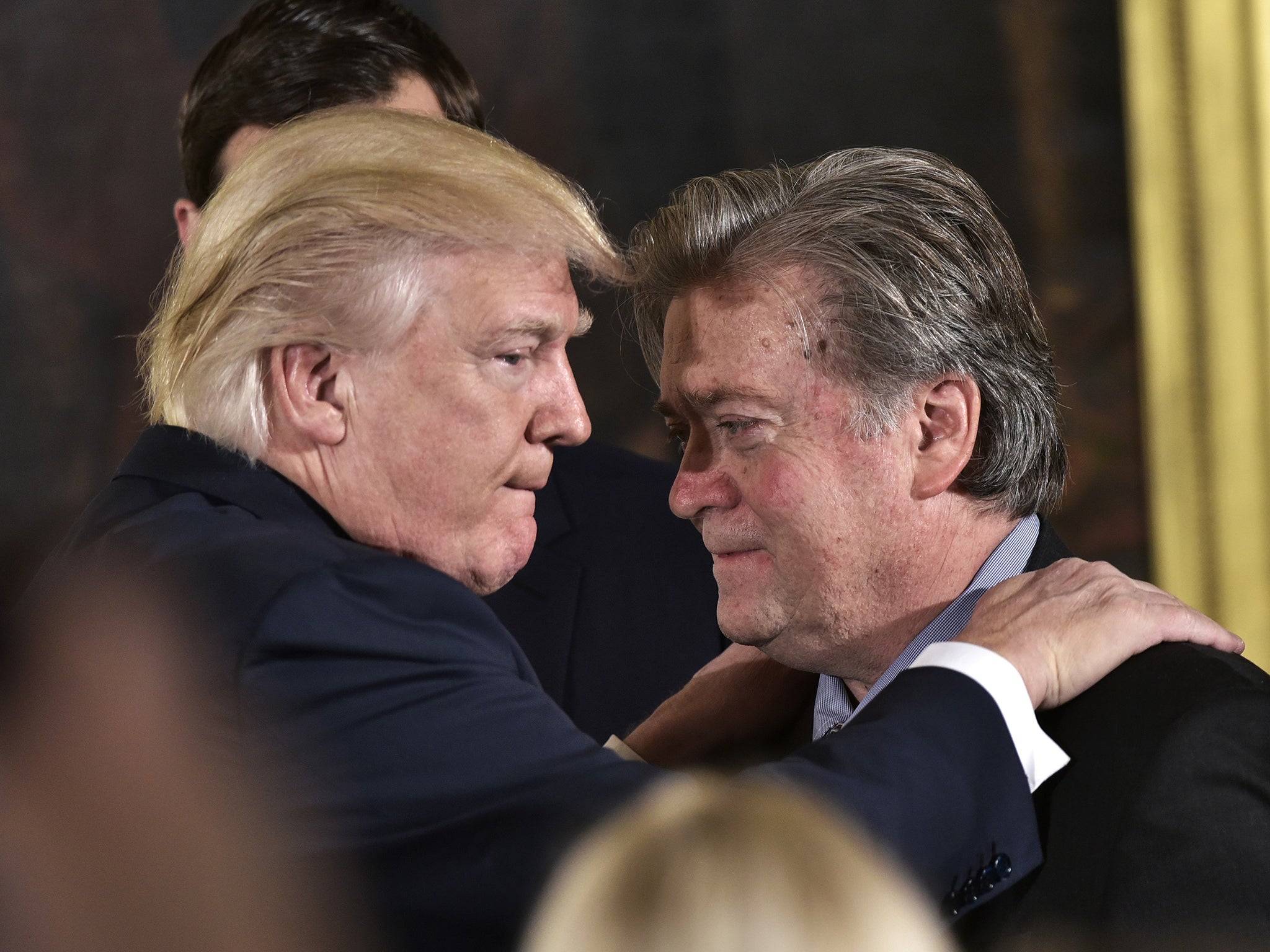 Donald Trump and Stephen Bannon