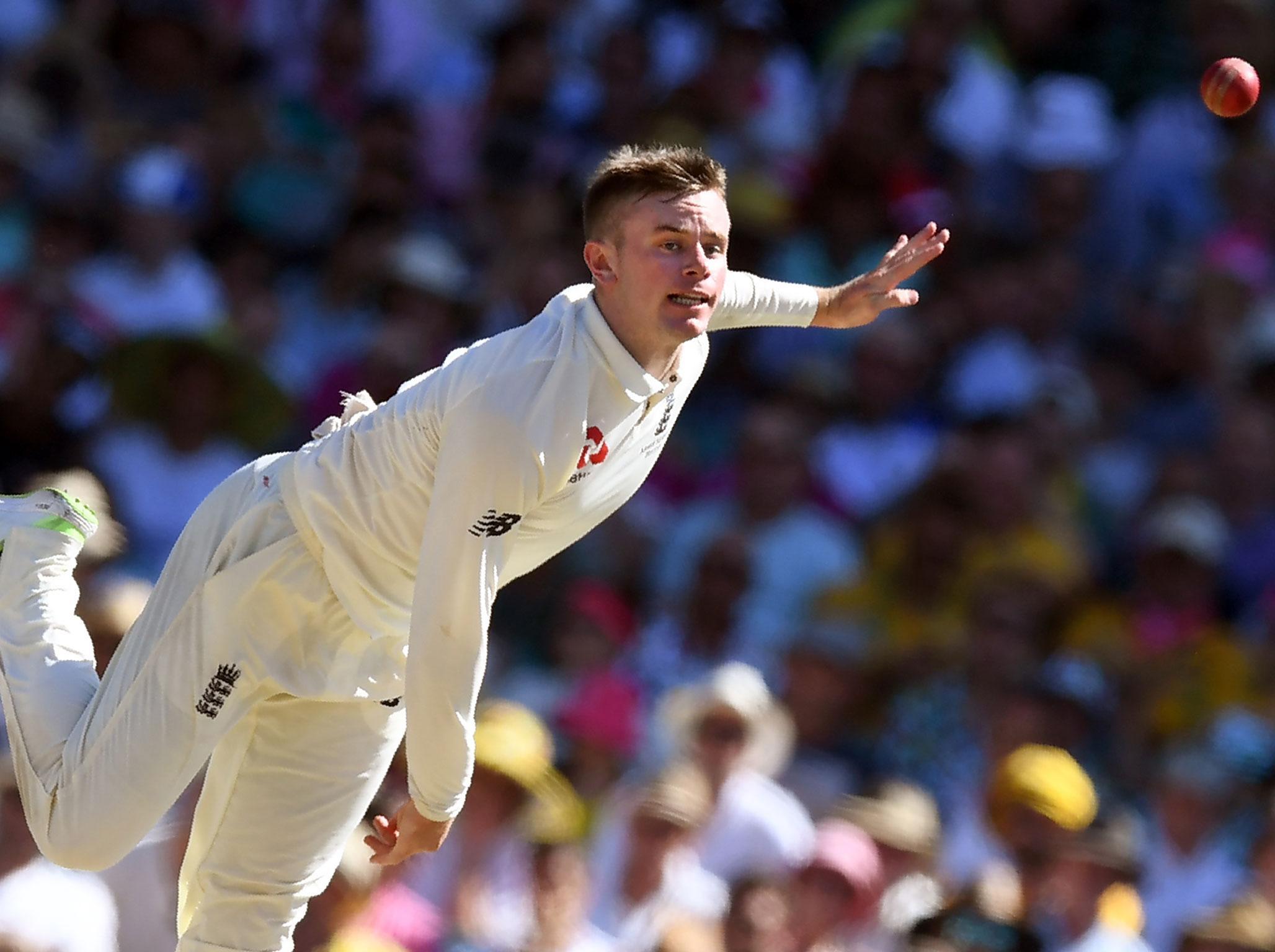 Mason Crane was pleased with how his first taste of Test bowling went