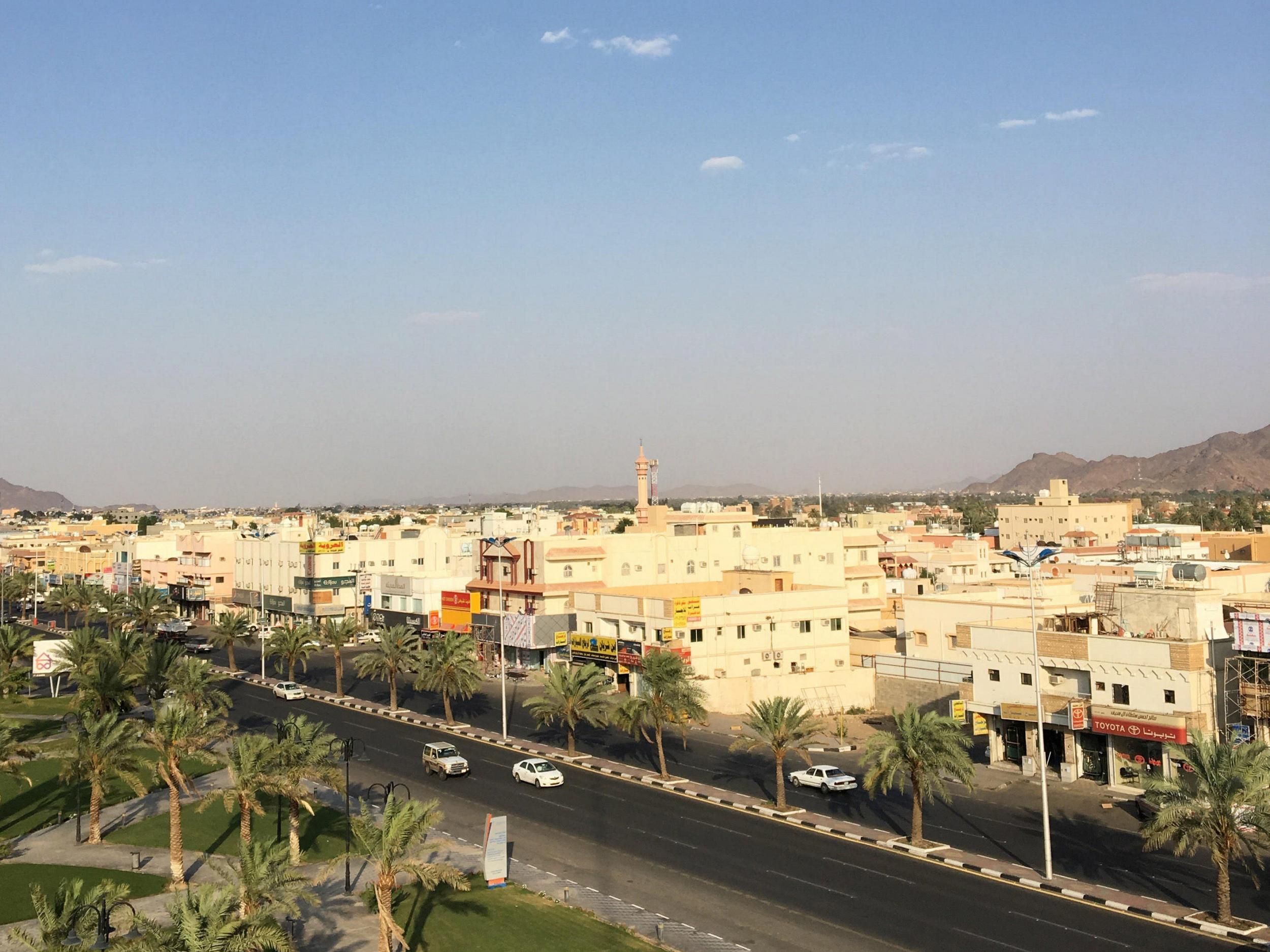 The Saudi city of Najran on the Yemeni border