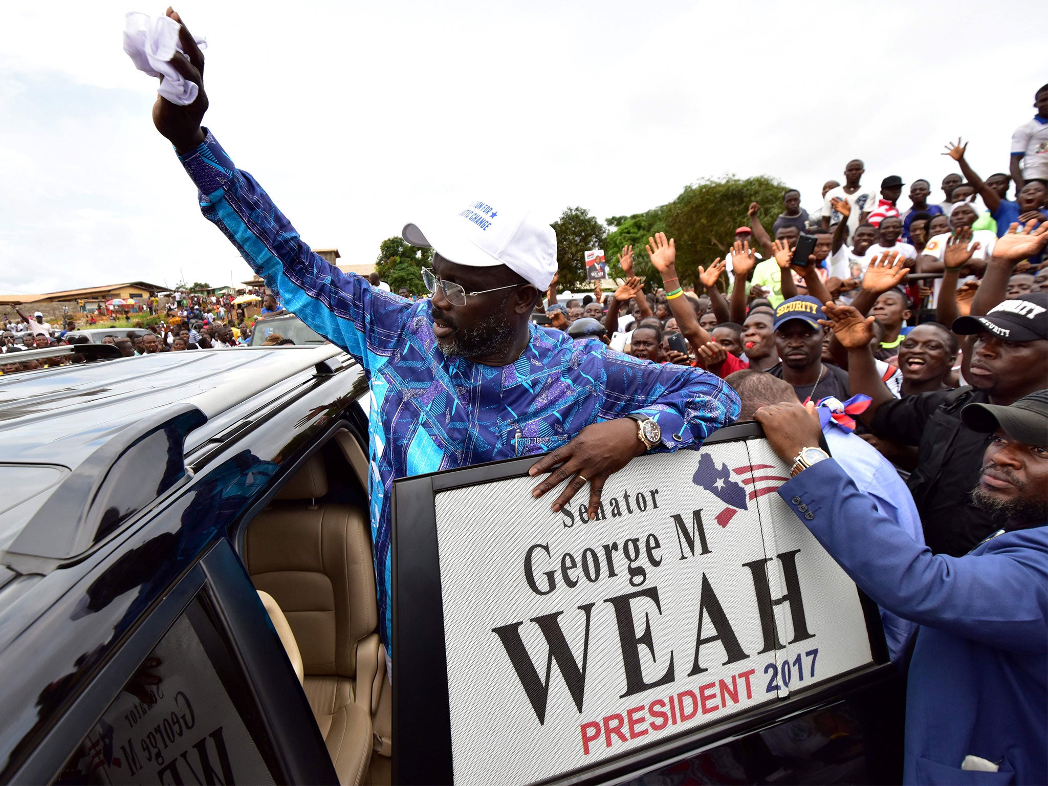 George Weah will be inaugurated as Liberian president shortly