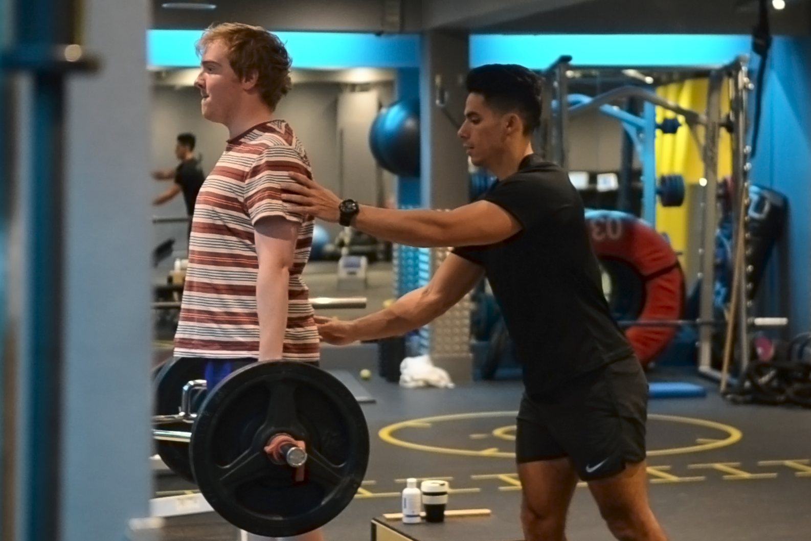 Matt works on his deadlift posture