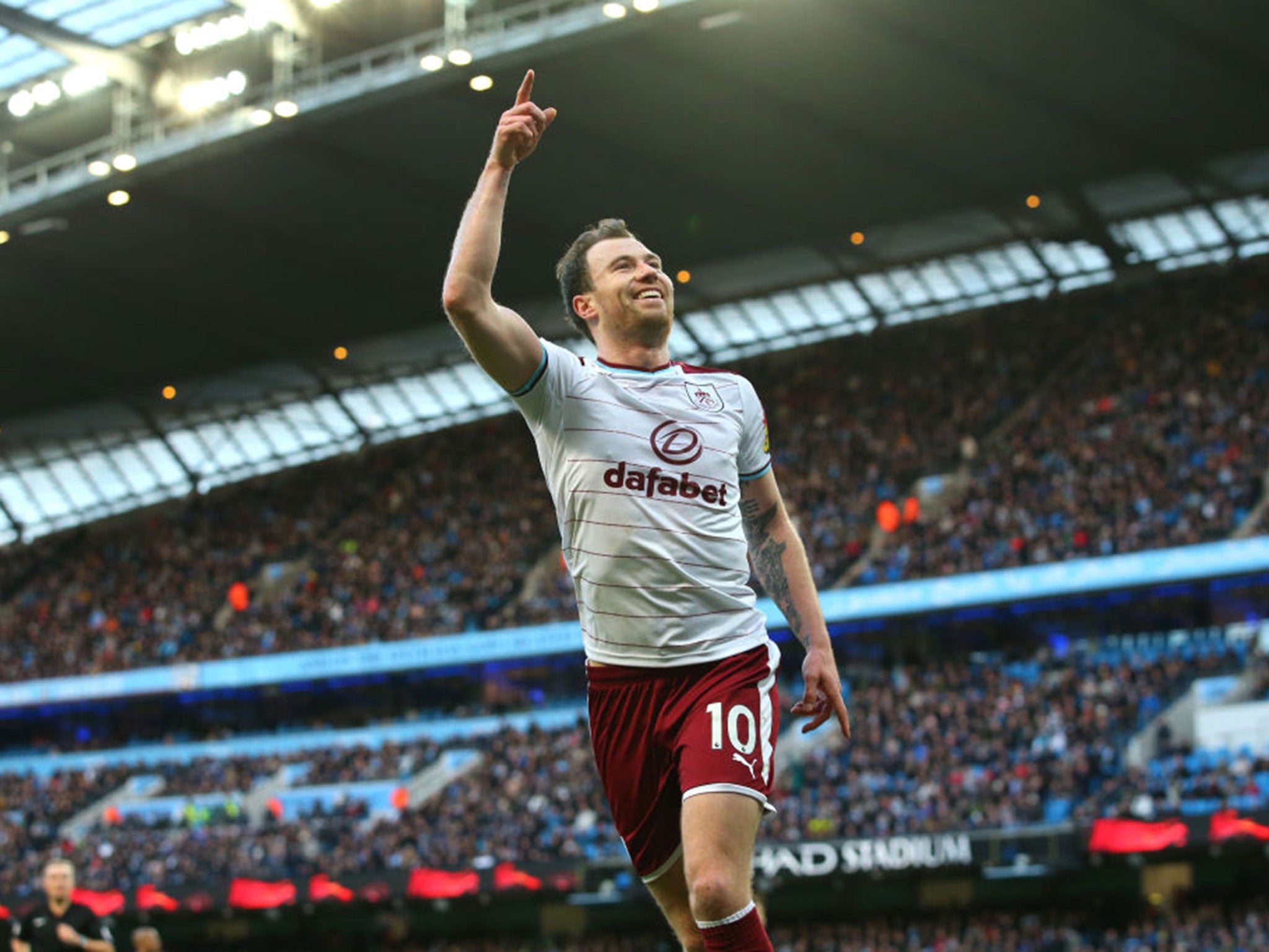 Ashley Barnes scored Burnley’s opener (Getty )