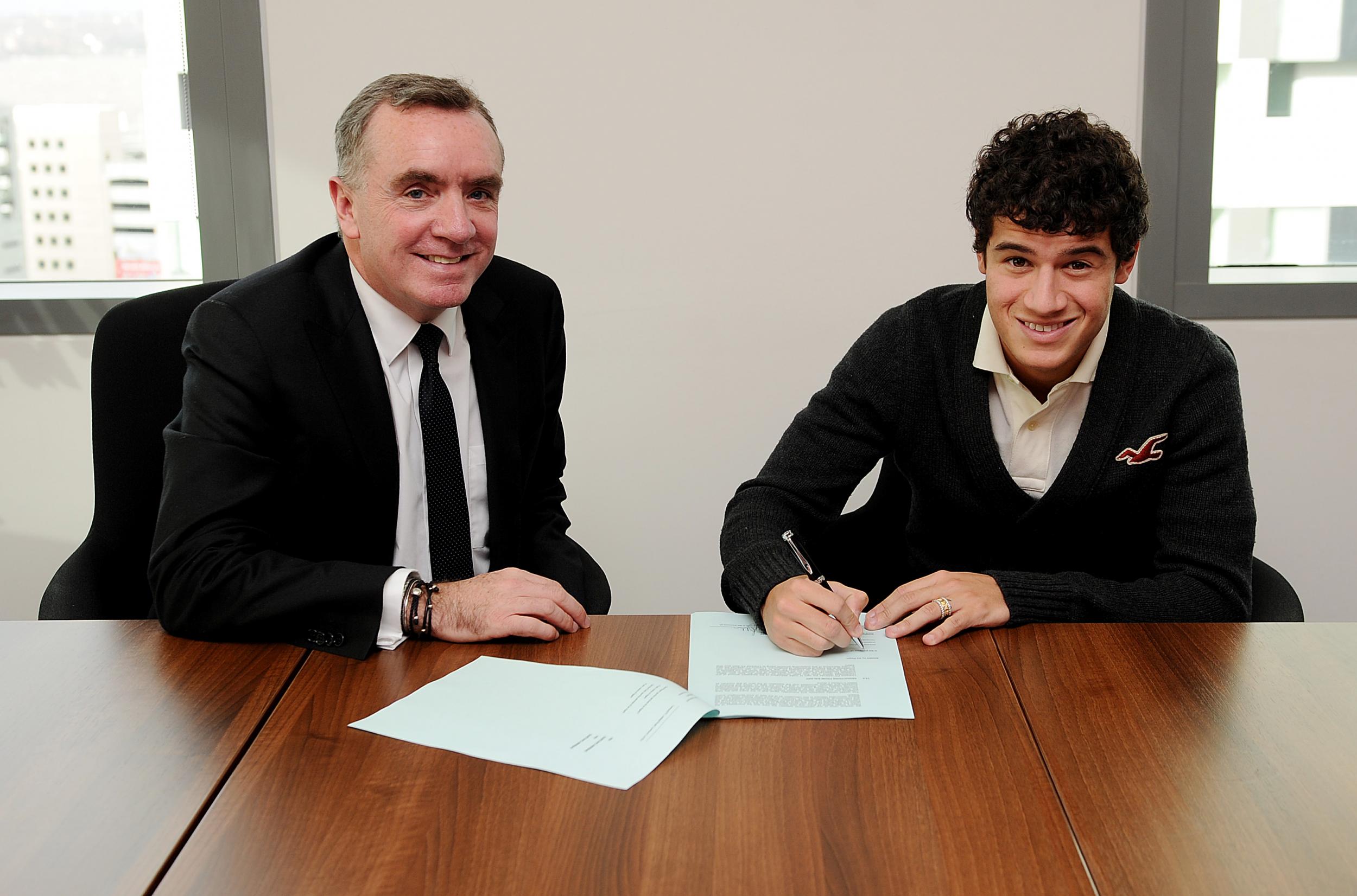 Liverpool signed Coutinho for £8m from Inter