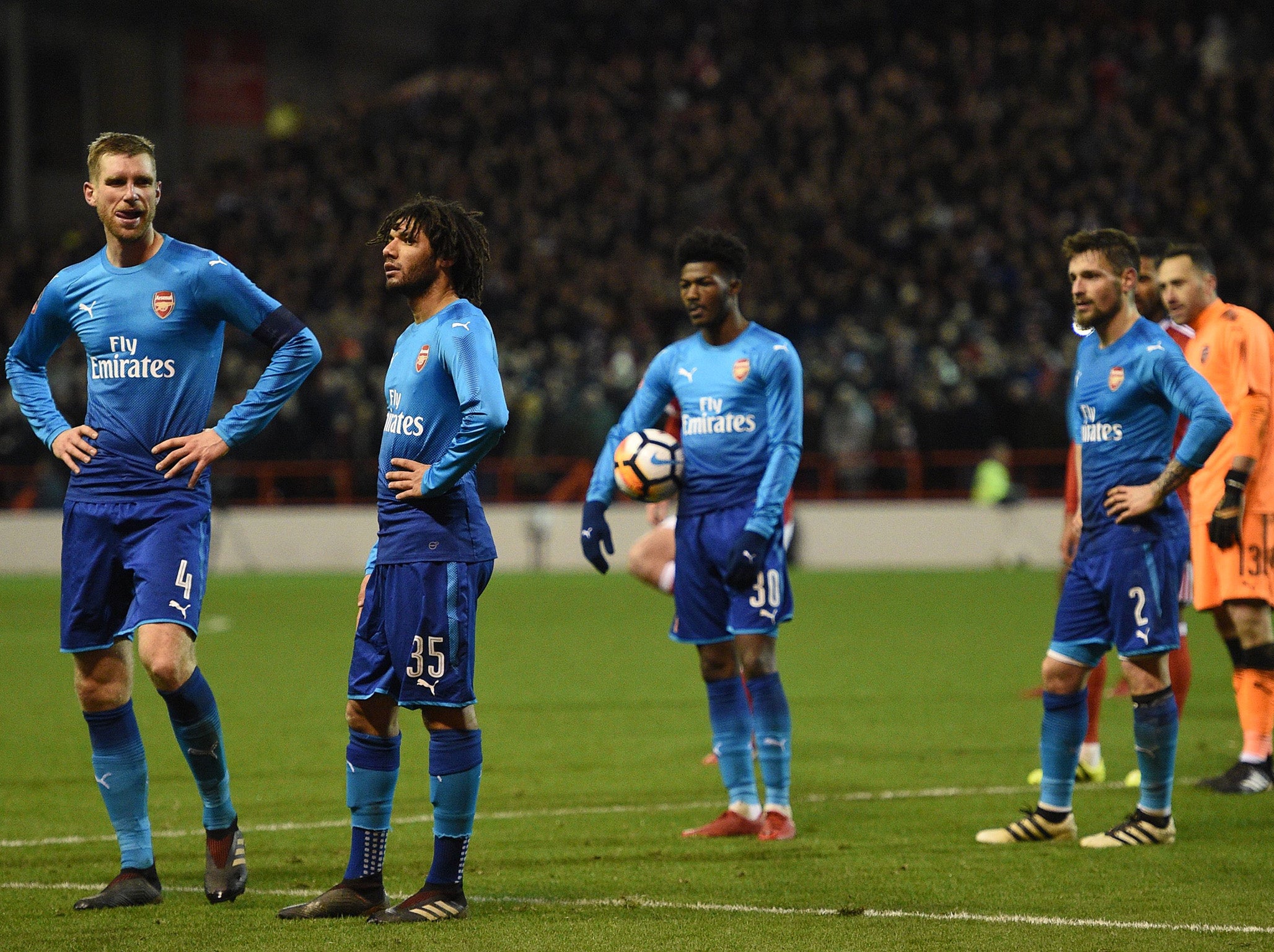 Arsenal were humiliated by Nottingham Forest in the FA Cup