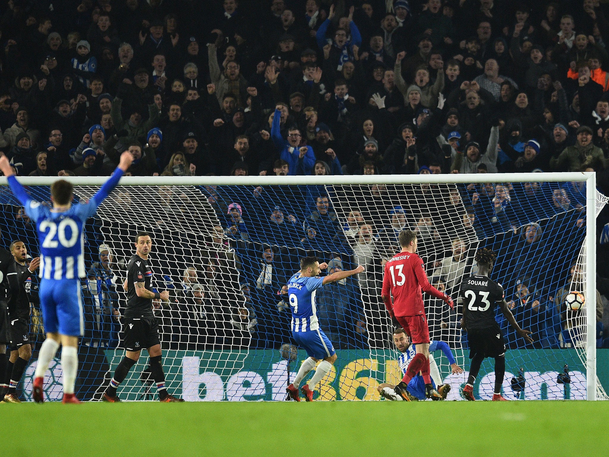 Glenn Murray bundles in the winner for Brighton