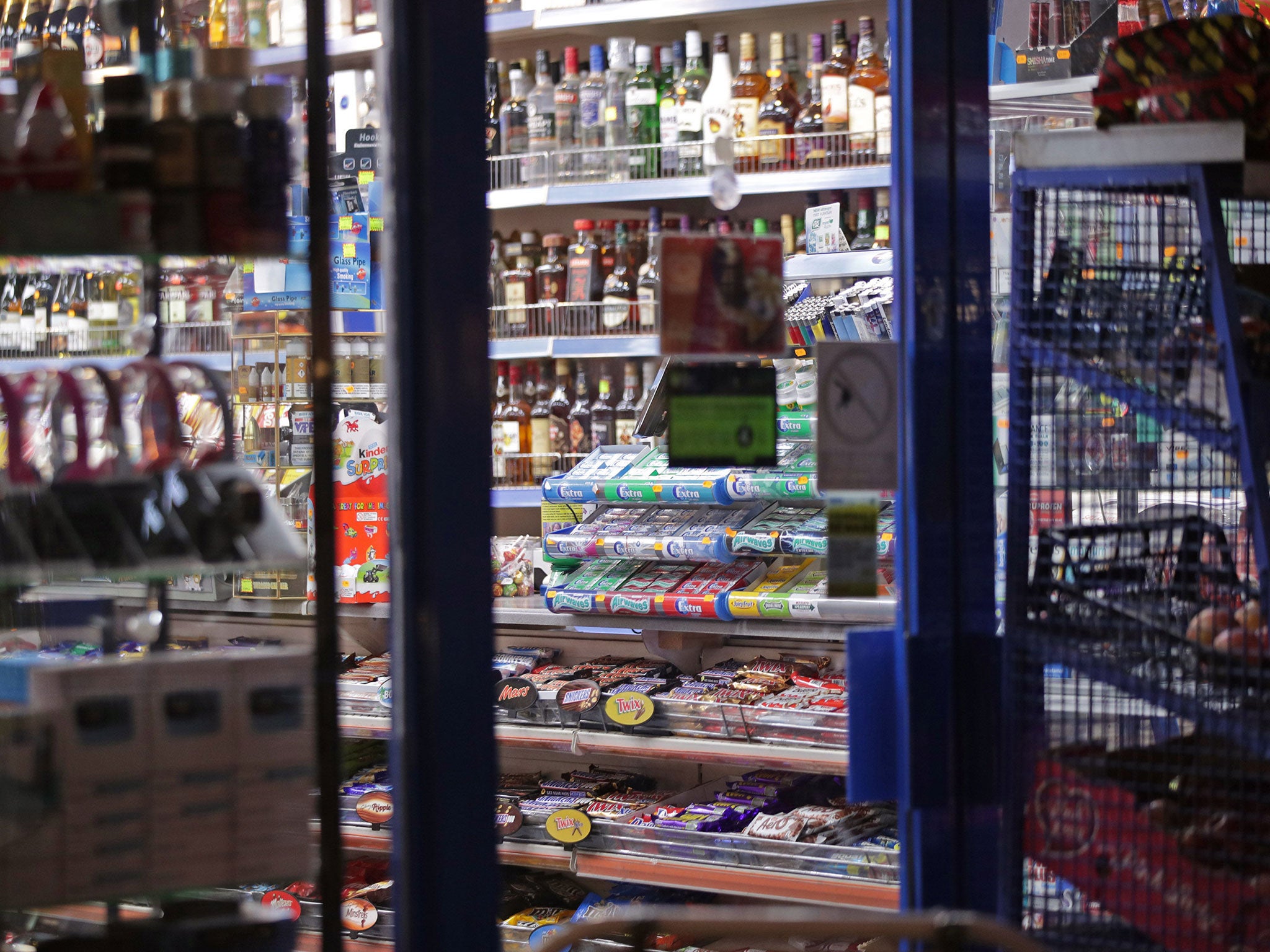 The Rota Express shop in Mill Hill, north London, where a shop worker was attacked by three boys