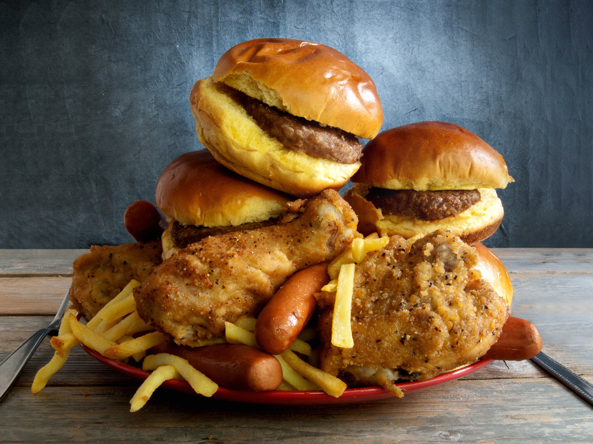 Feeding frenzy: researchers found that people ate four times as much when given multiple different foods