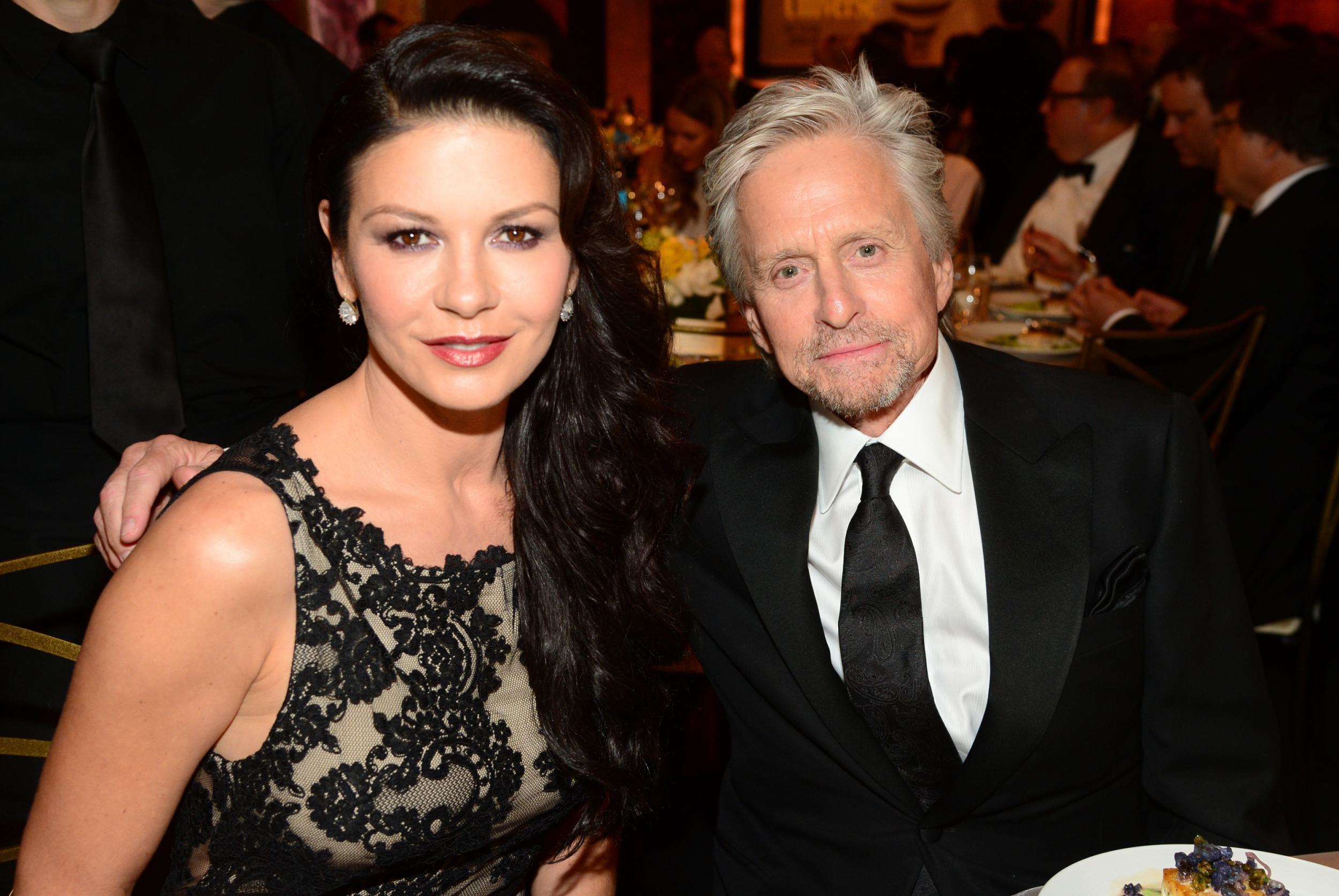 Michael Douglas with his wife Catherine Zeta-Jones (Getty Images)