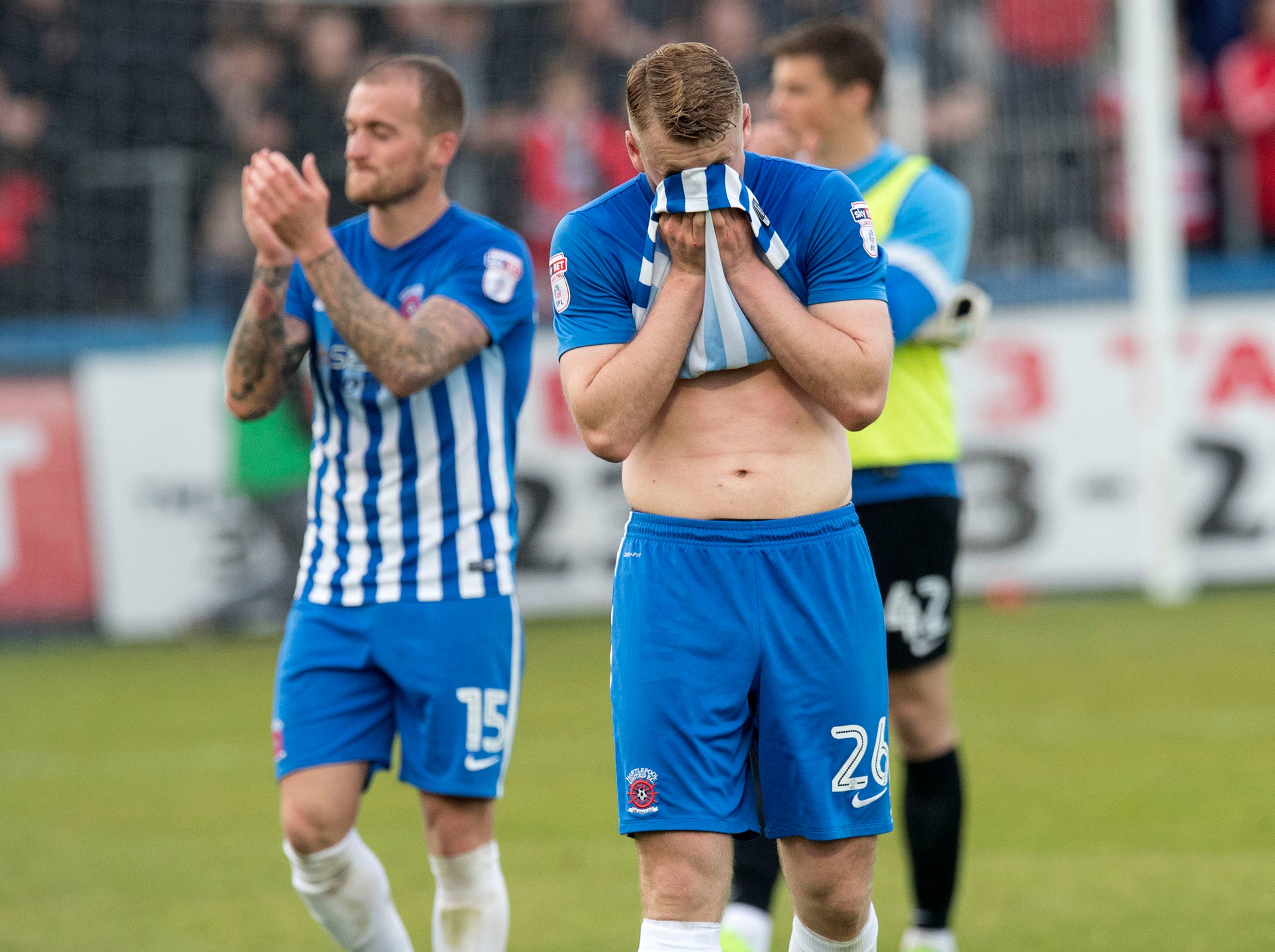 Hartlepool dropped out of the Football League last year