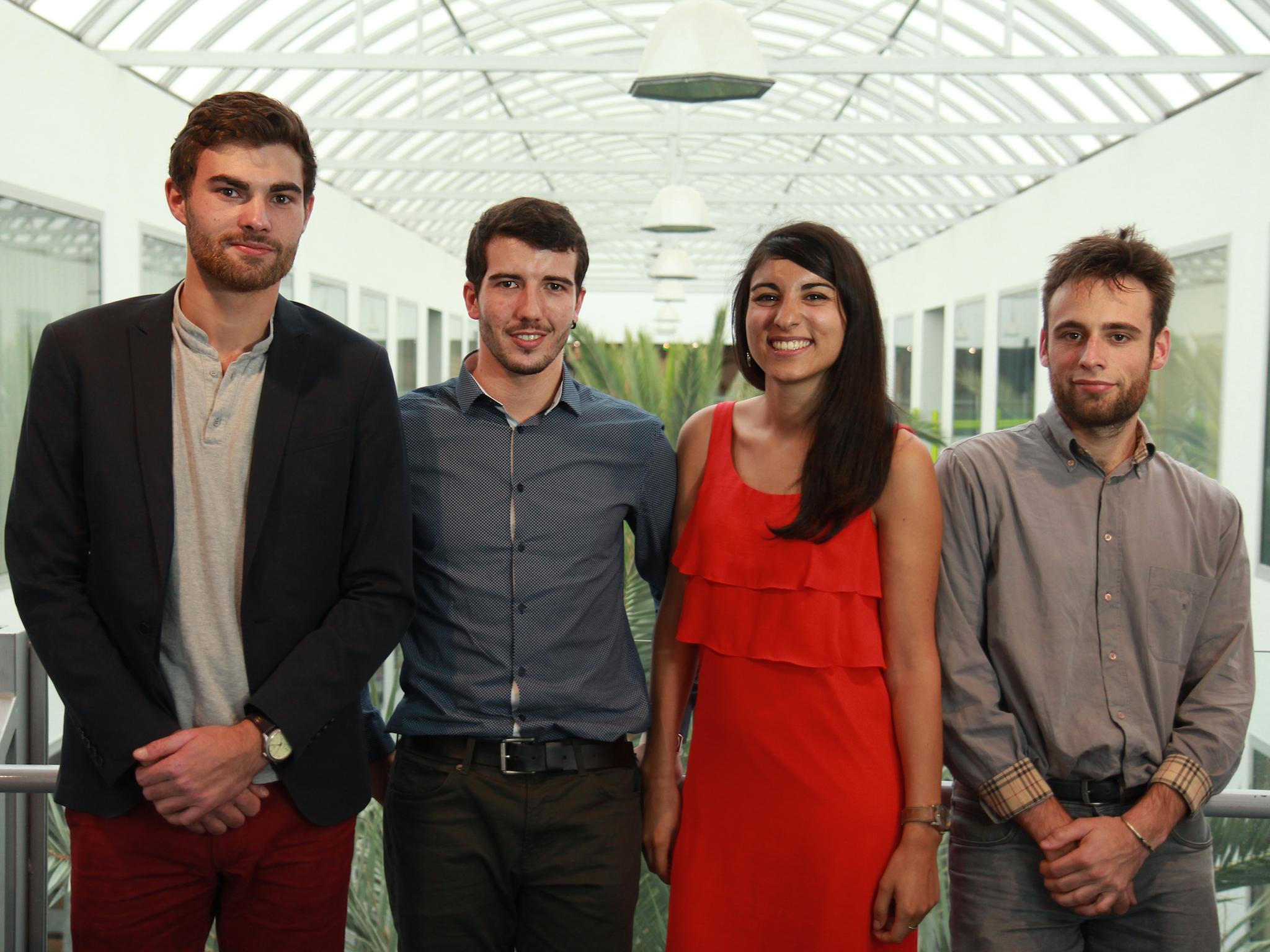 Newcy co-founders Hugo Roy, Jérémy Renouard, Caroline Bettan and Nicolas Douchet.