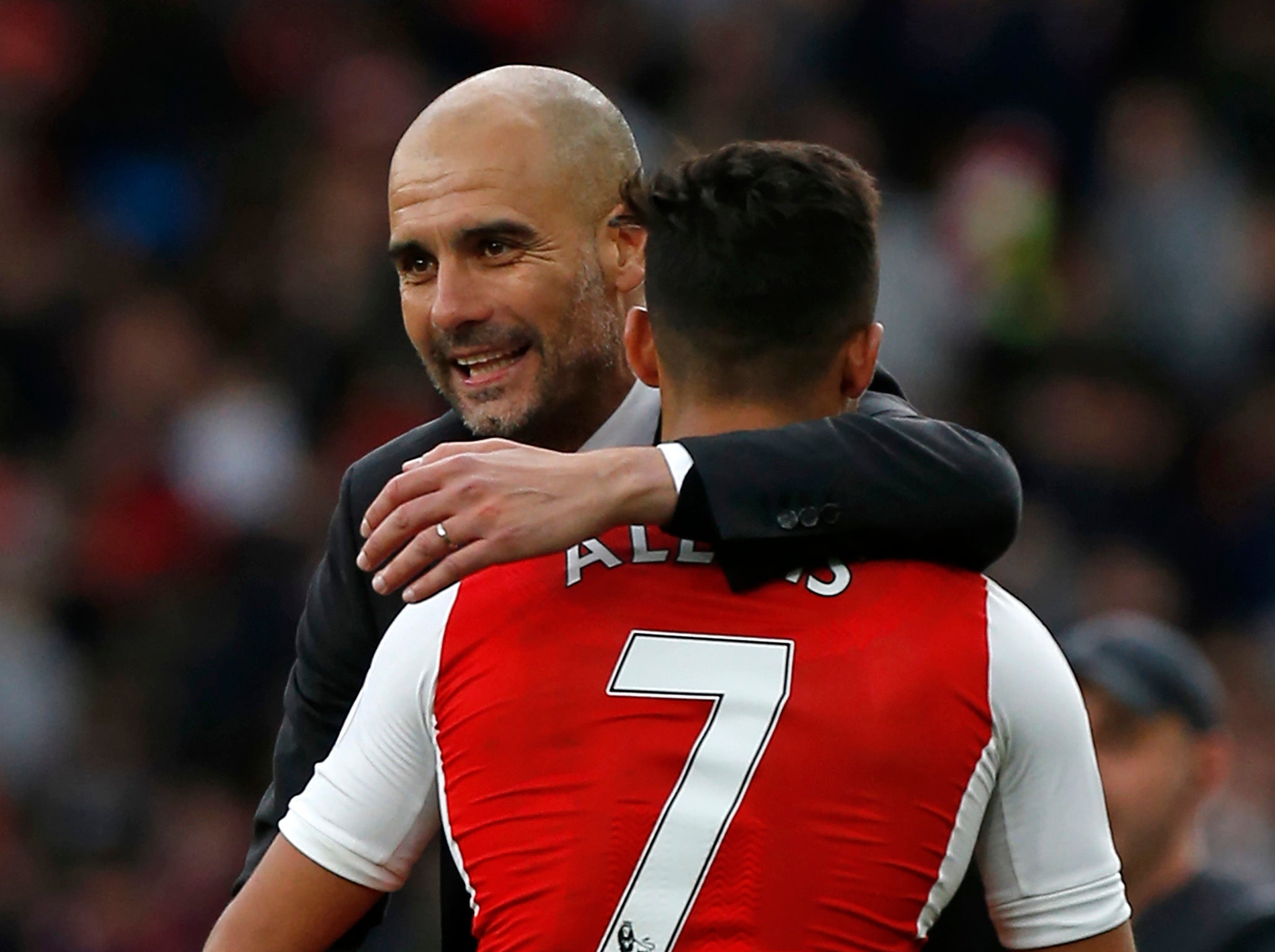 Pep Guardiola and Alexis Sanchez have history - and not all of it good