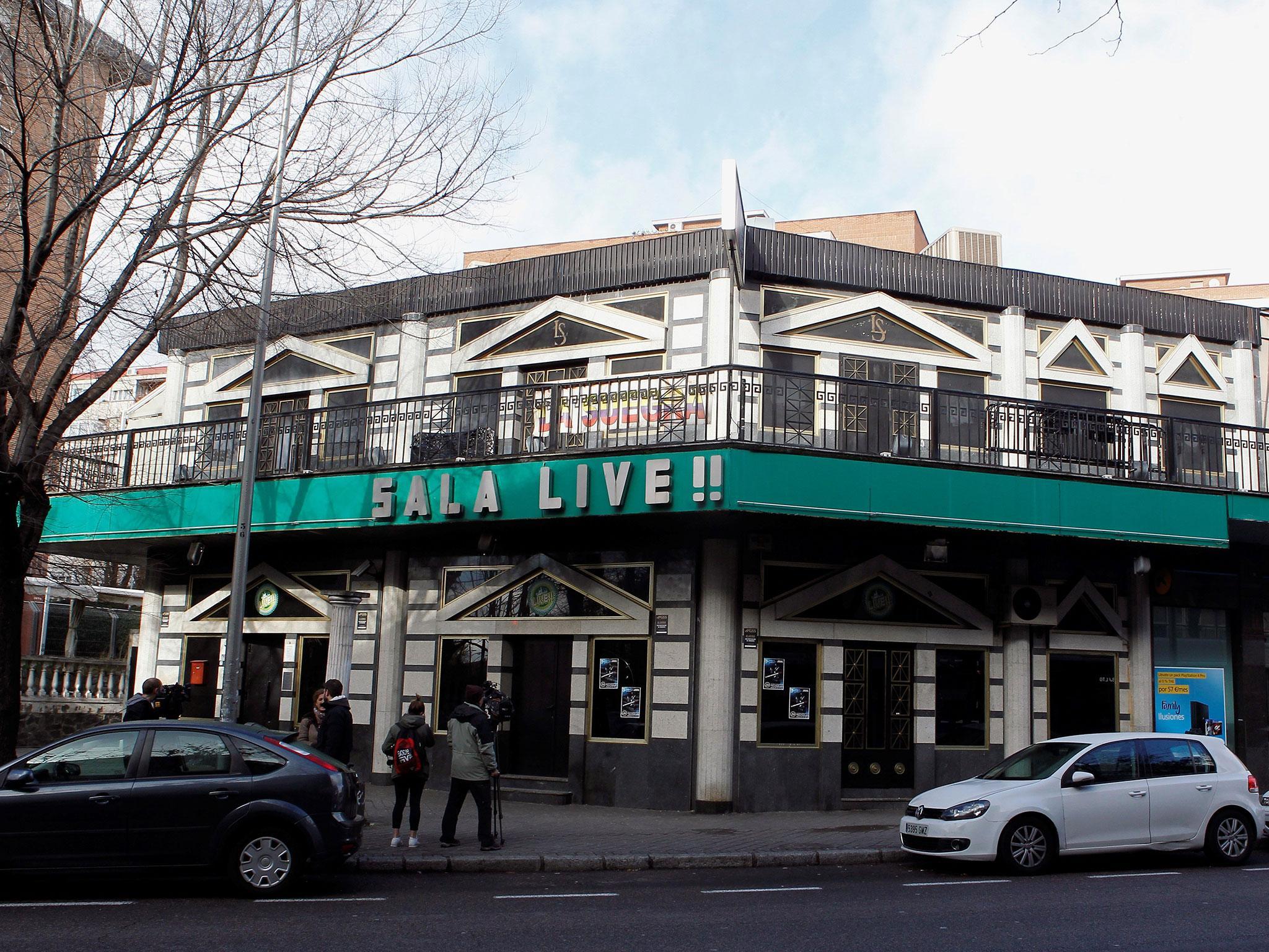 The 26 people suffered minor injuries when the ceiling of the la Suegra nightclub collapsed in Madrid, Spain