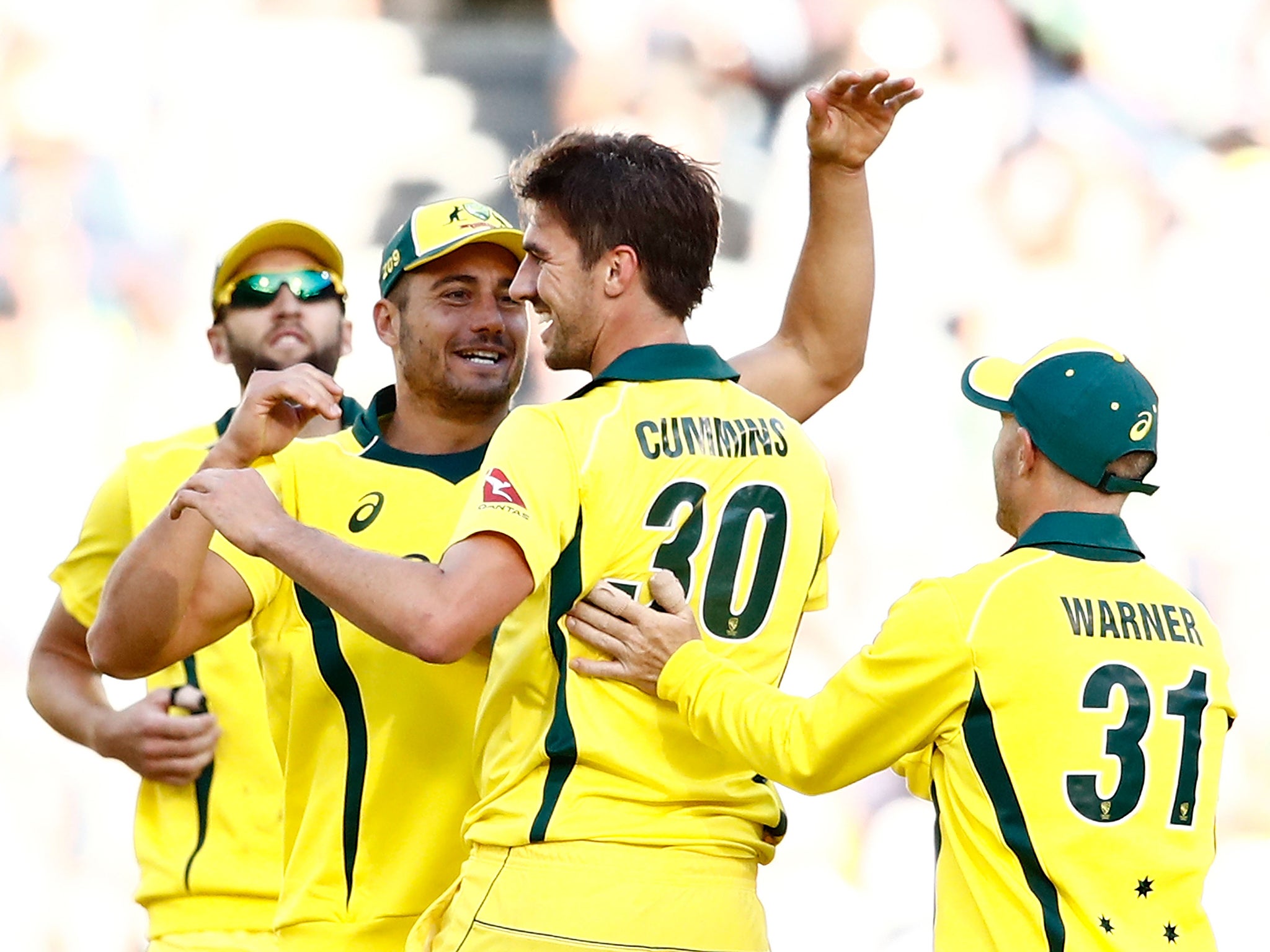 Pat Cummins took three wickets for Australia but it proved in vain